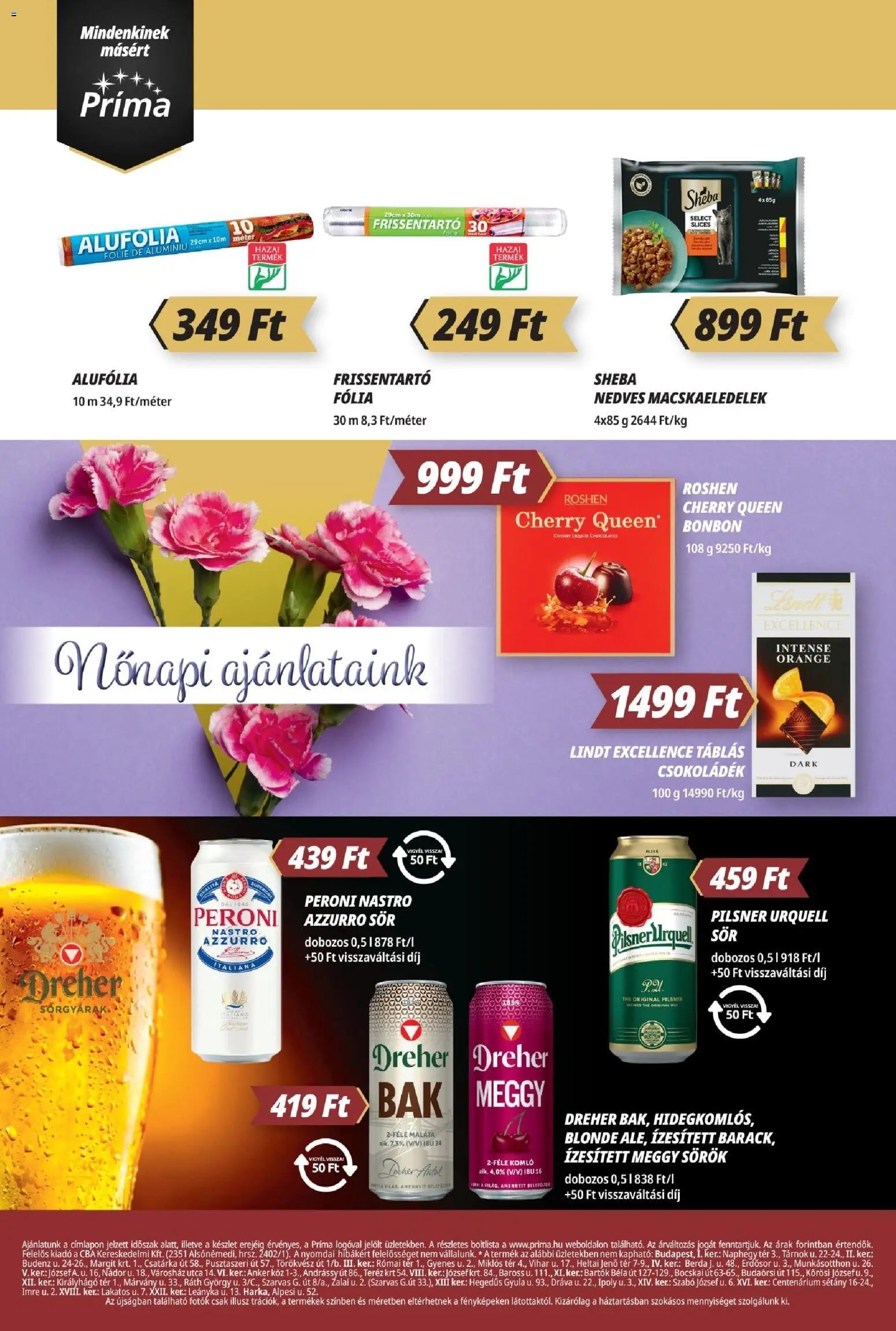 CBA Príma újság 2026.02.19. Akciós újság CBA Príma (2026-02-19 - 2026-02-25)