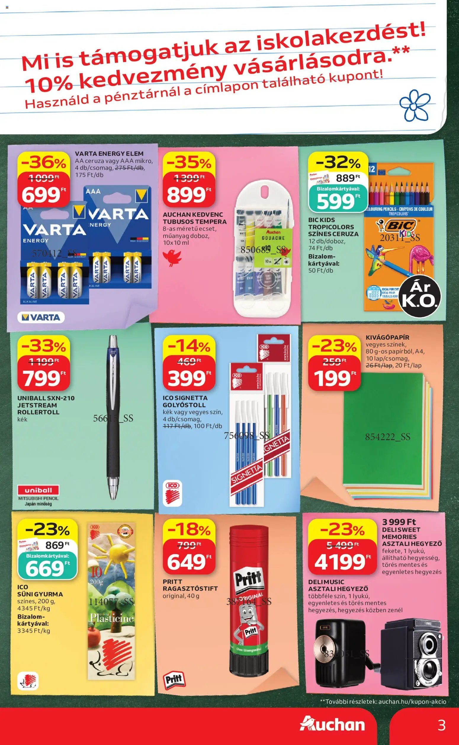 Auchan újság 2026.08.27. Auchan Iskolakezdés ajánlatok