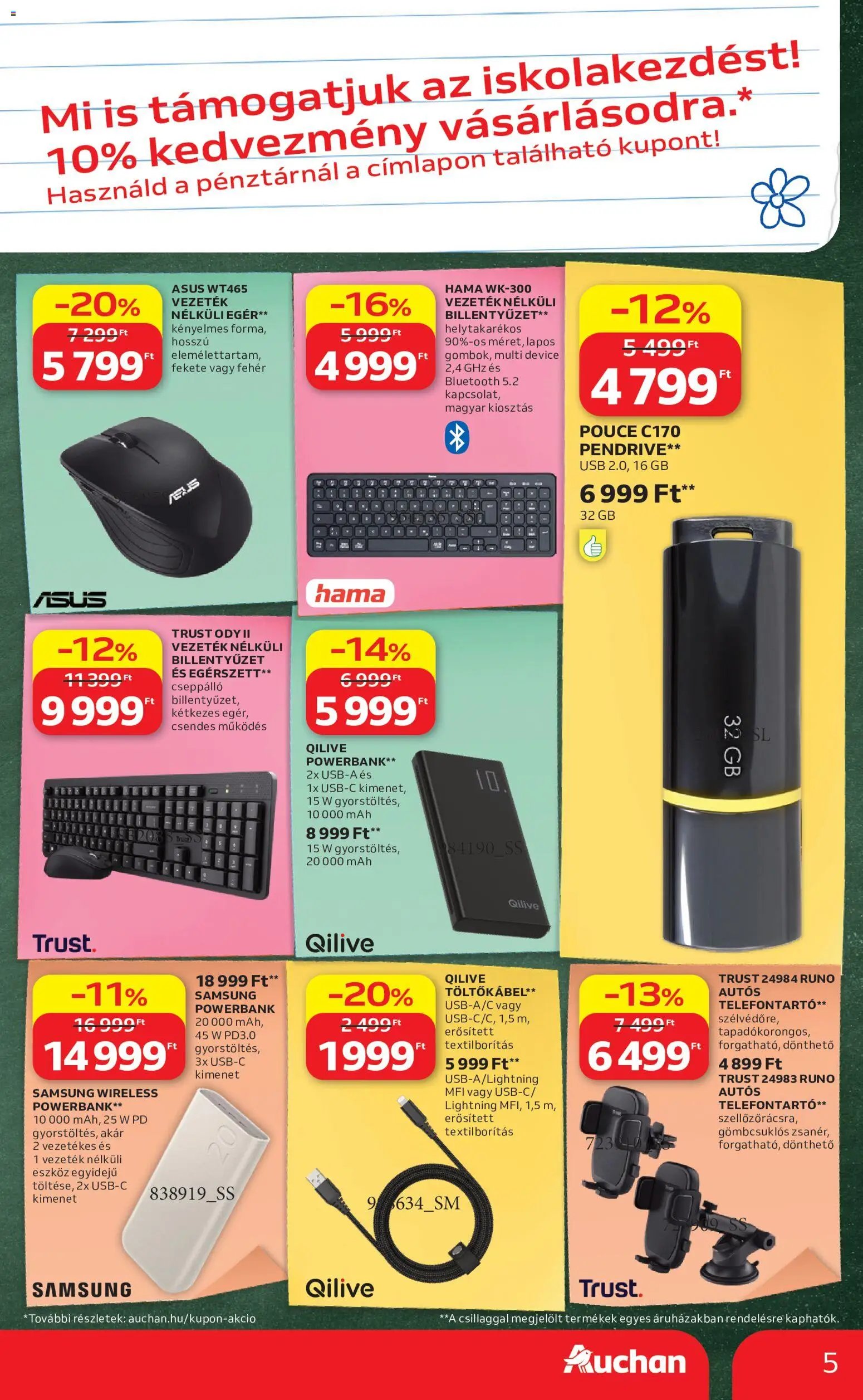 Auchan újság 2026.08.27. Auchan Iskolakezdés ajánlatok