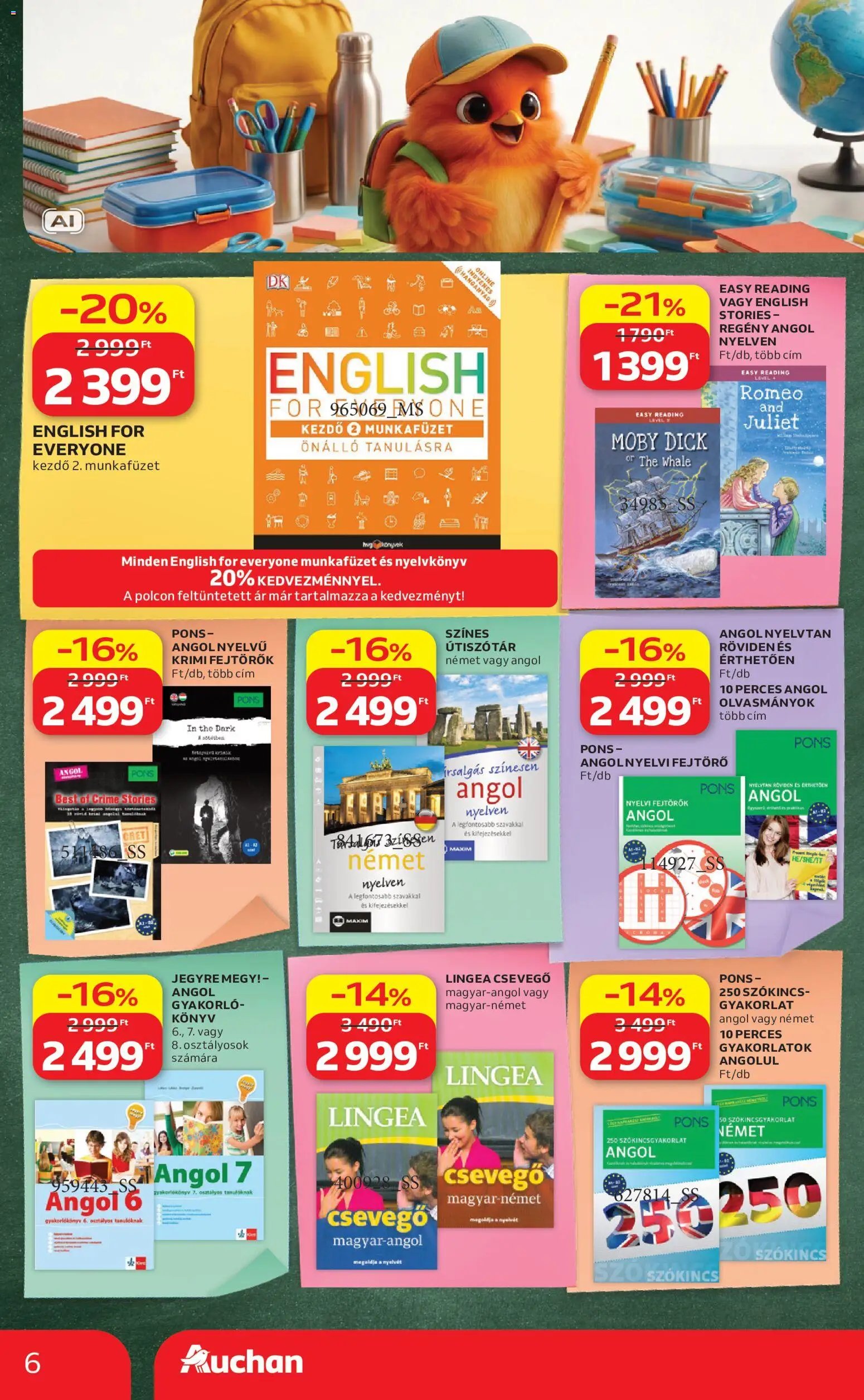 Auchan újság 2026.08.27. Auchan Iskolakezdés ajánlatok
