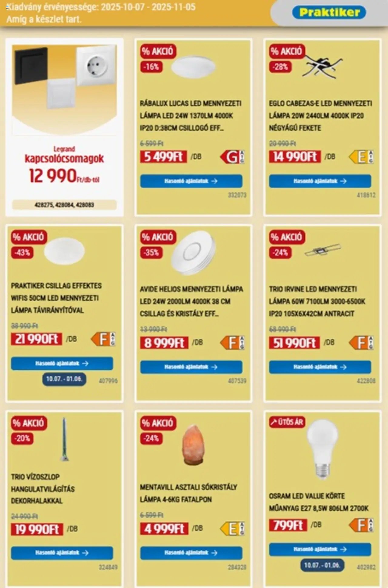 Praktiker újság 2025.10.07. Akciós újság Praktiker (2025-10-07 - 2025-11-05)