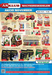 ÁRKLUB újság 2025.11.01. Akciós újság ÁRKLUB (2025-11-01 - 2025-11-30)