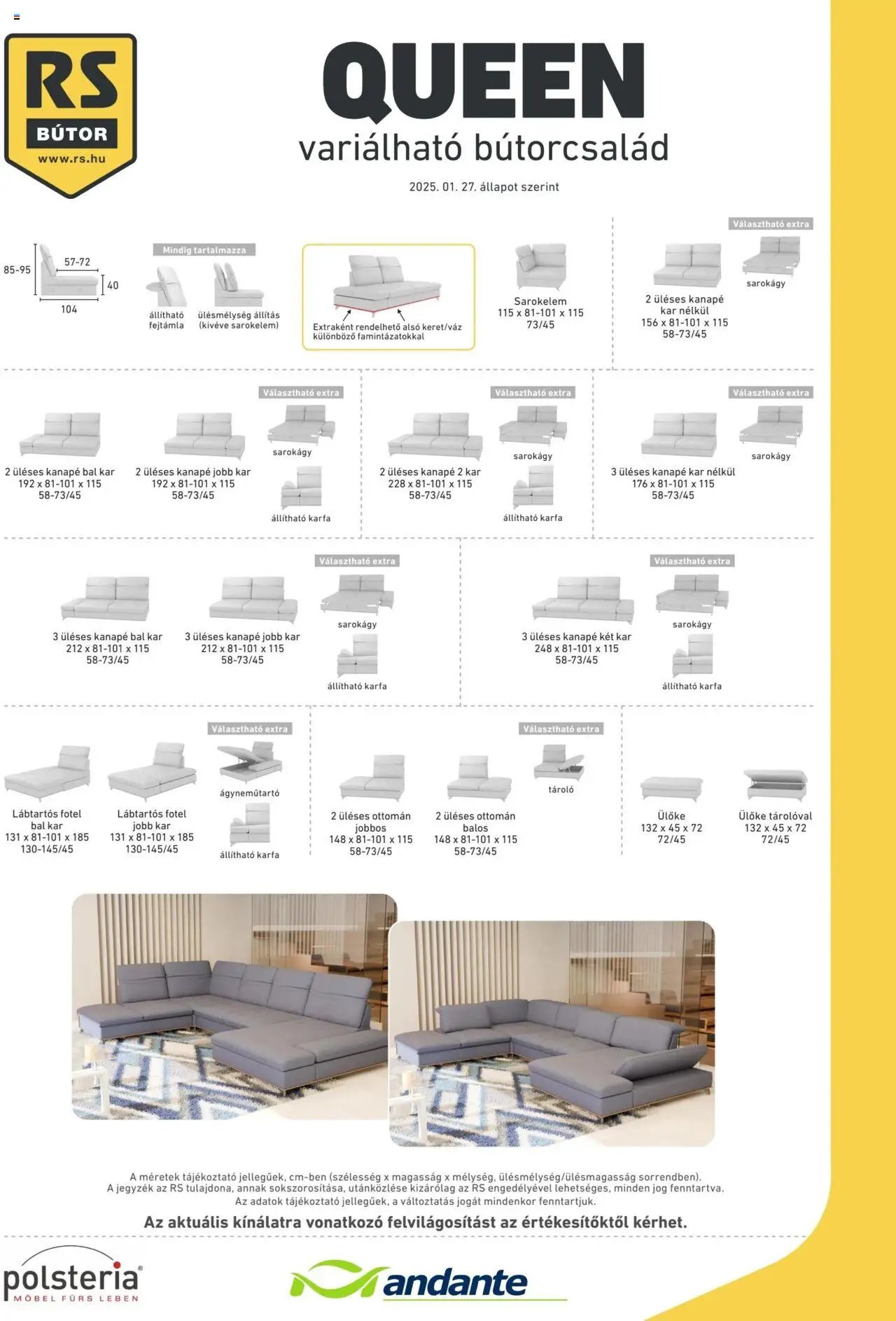 RS Bútor újság 2025.01.27. Queen elemjegyzék (2025-01-27)