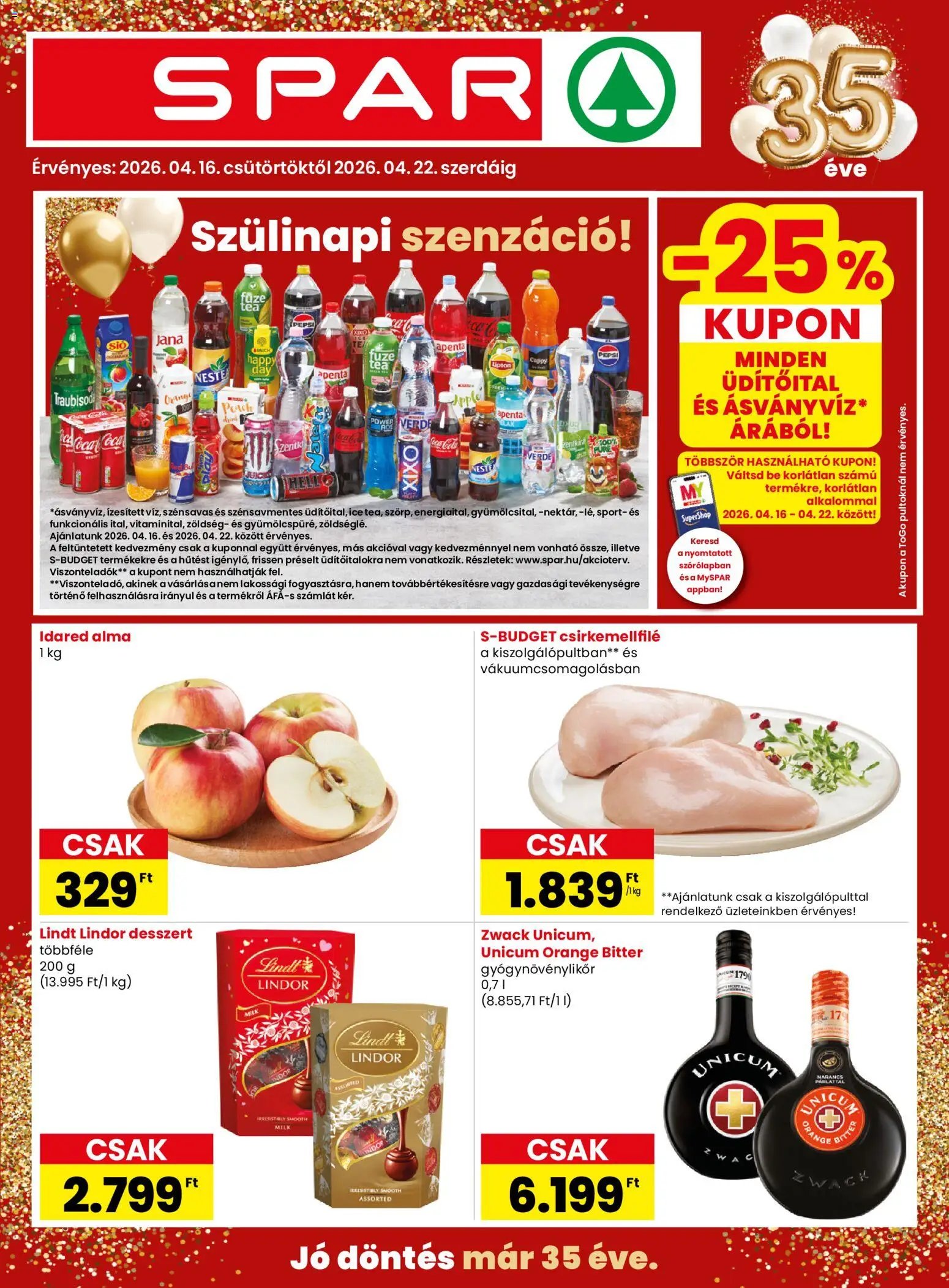 Spar újság 2026.04.16. Spar akciós újság (2026-04-16 - 2026-04-22)