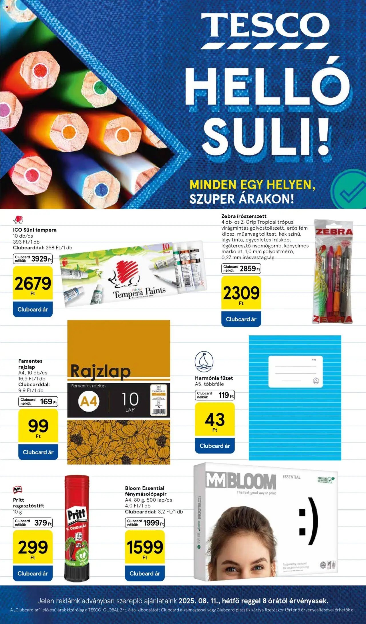 Tesco újság 2025.08.11. Helló Suli (2025-08-11)