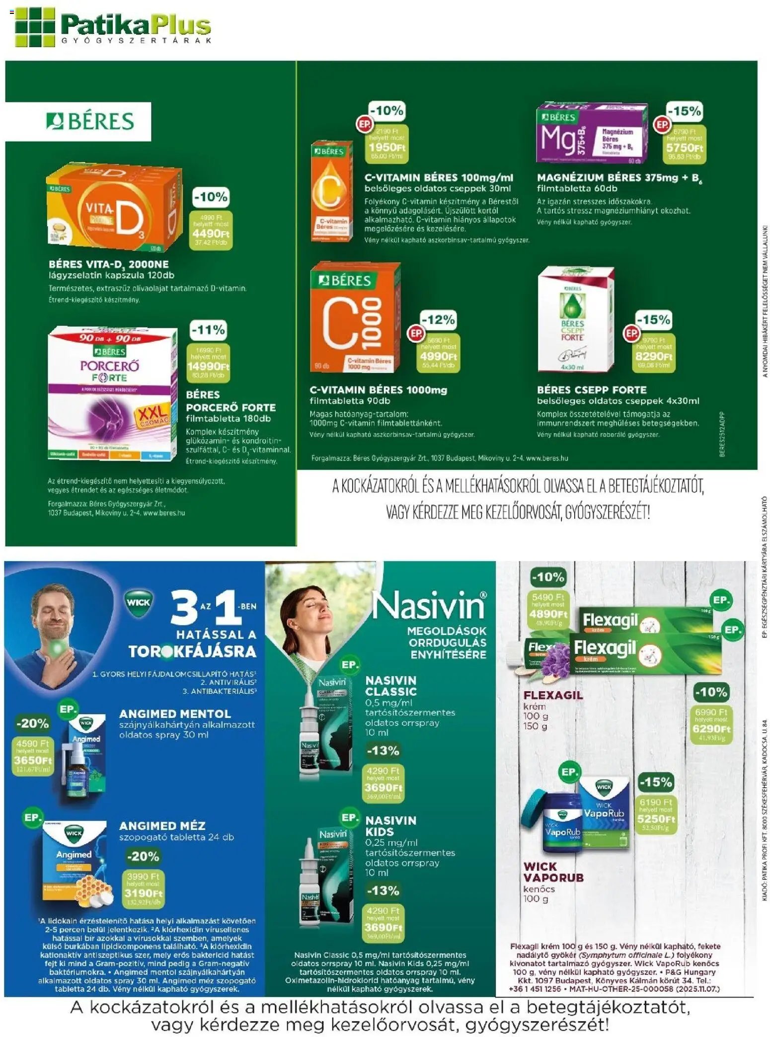 PatikaPlus újság 2025.12.01. Akciós újság PatikaPlus (2025-12-01 - 2025-12-31)