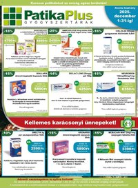 PatikaPlus újság 2025.12.01. Akciós újság PatikaPlus (2025-12-01 - 2025-12-31)