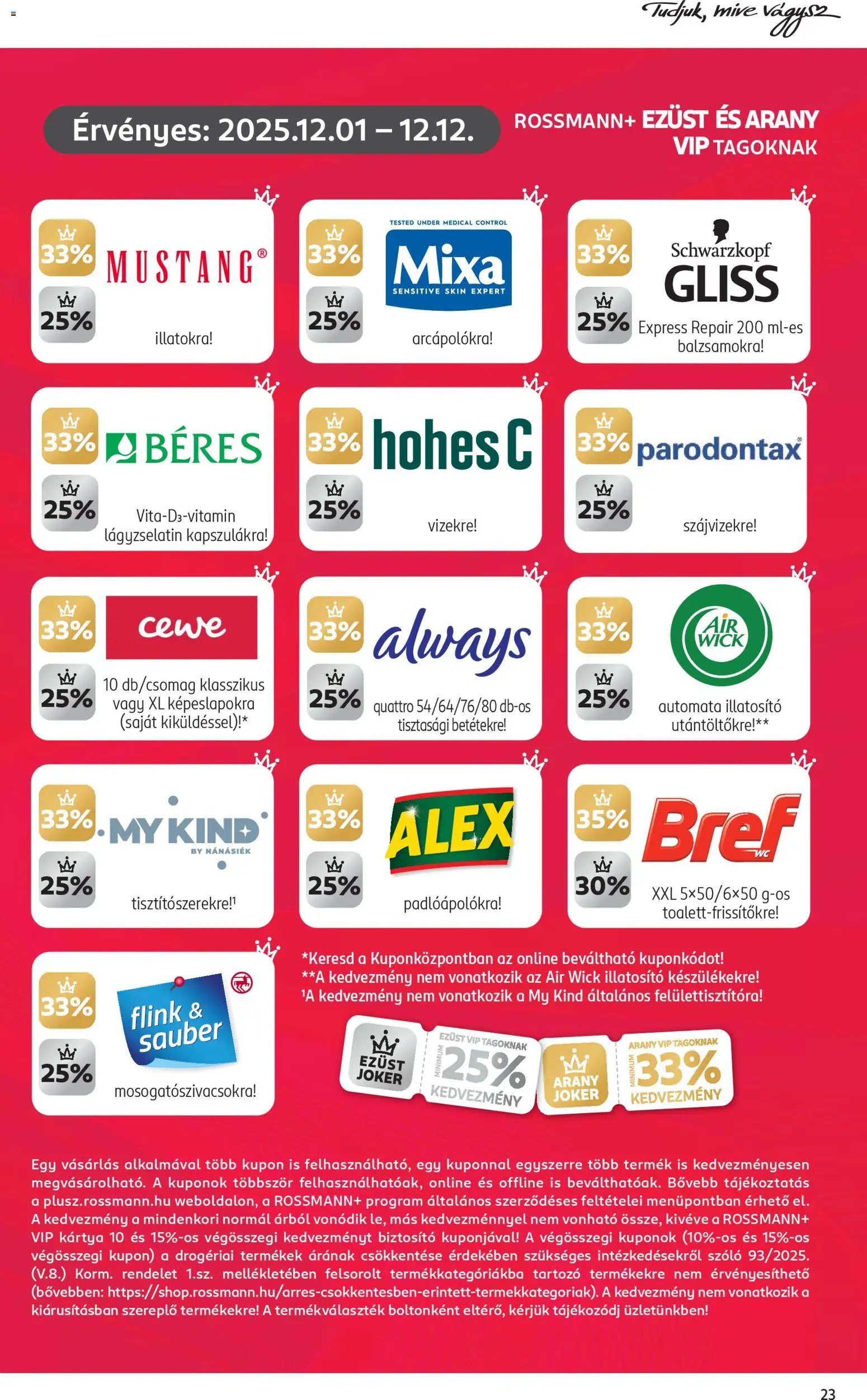 Rossmann újság 2025.12.01. Akciós újság Rossmann (2025-12-01 - 2025-12-12)