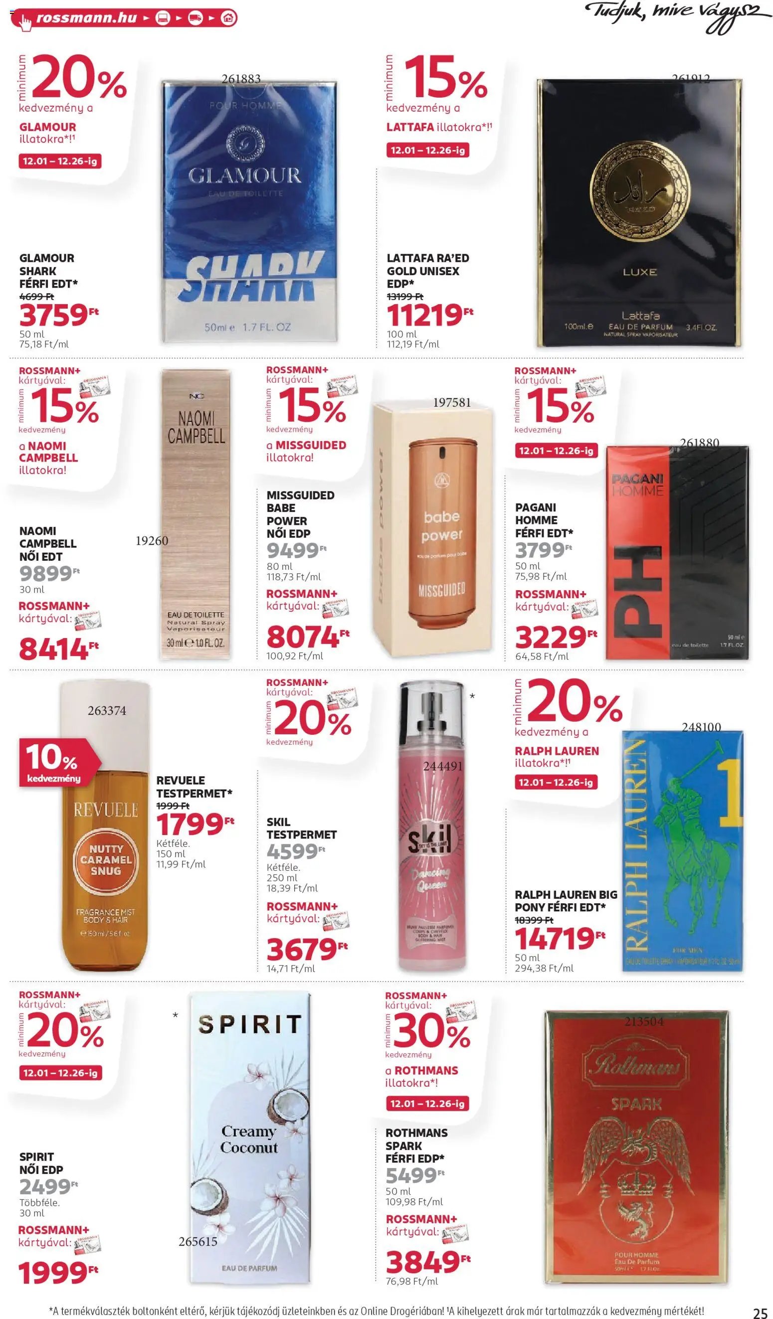 Rossmann újság 2025.12.01. Akciós újság Rossmann (2025-12-01 - 2025-12-12)