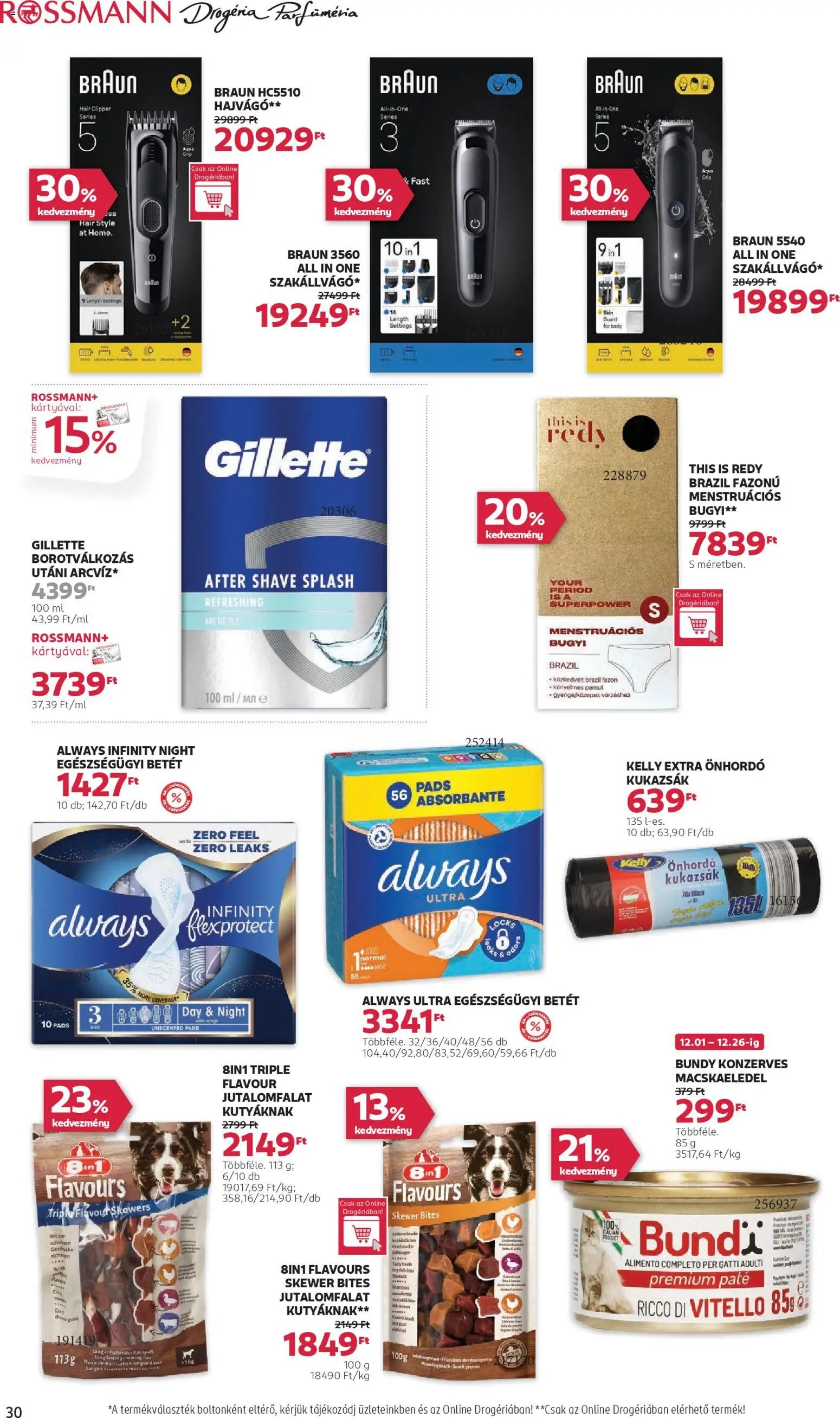 Rossmann újság 2025.12.01. Akciós újság Rossmann (2025-12-01 - 2025-12-12)