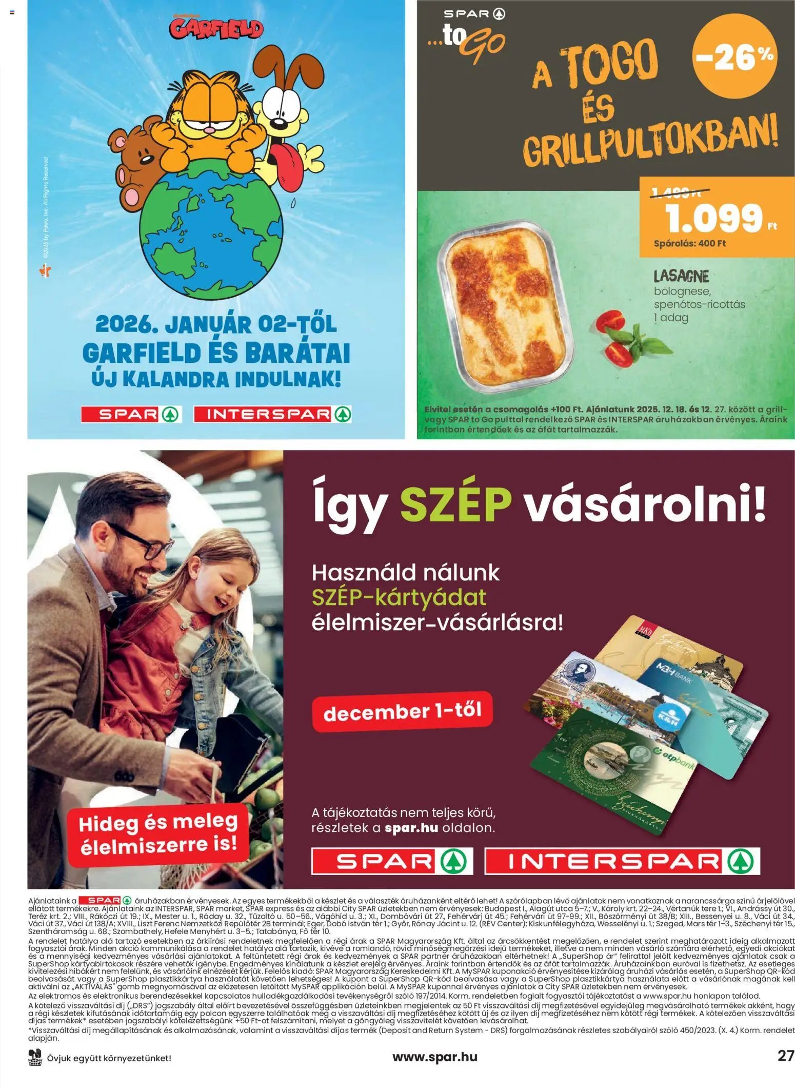 Spar újság 2025.12.18. Akciós újság Spar (2025-12-18 - 2025-12-27)