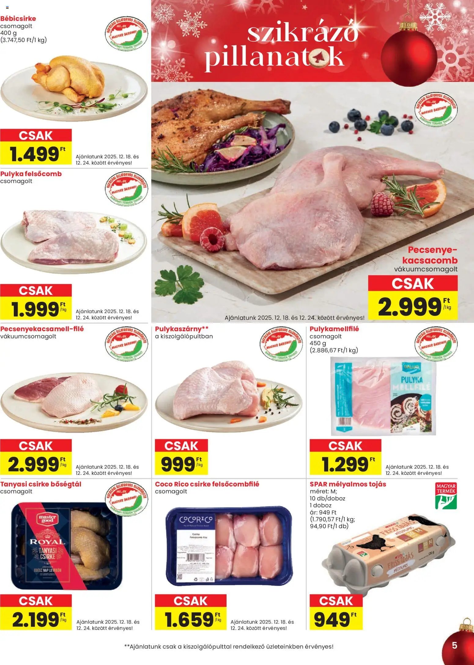 Spar újság 2025.12.18. Akciós újság Spar (2025-12-18 - 2025-12-27)