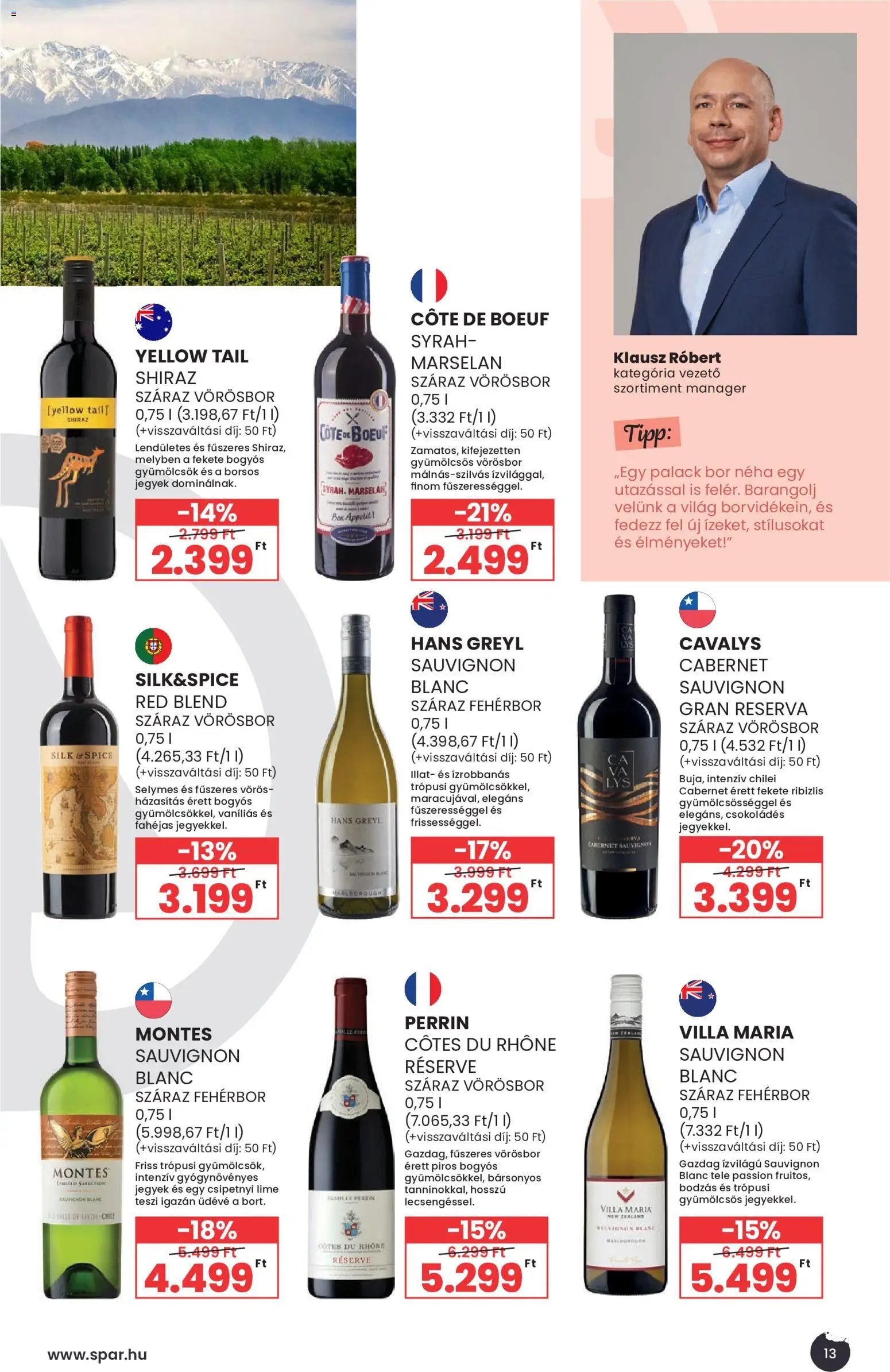 Spar újság 2026.09.02. Spar BOR ősz katalógus