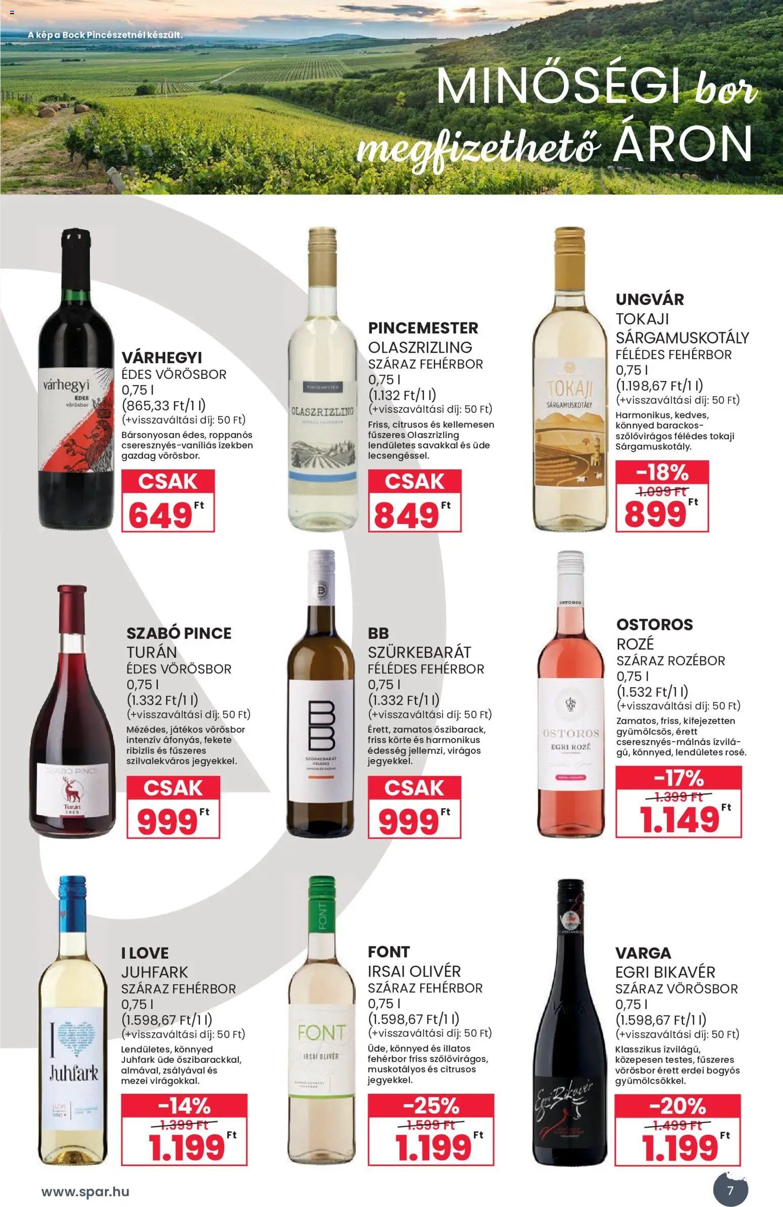 Spar újság 2026.09.02. Spar BOR ősz katalógus