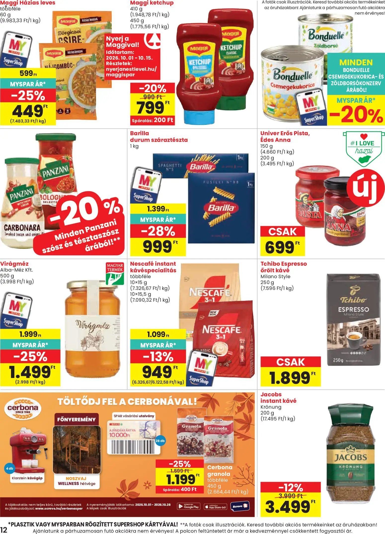 Spar újság 2026.10.01. Spar akciós újság