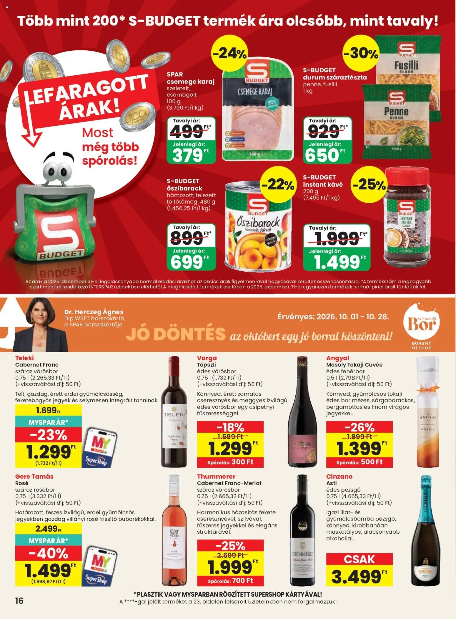 Spar újság 2026.10.01. Spar akciós újság
