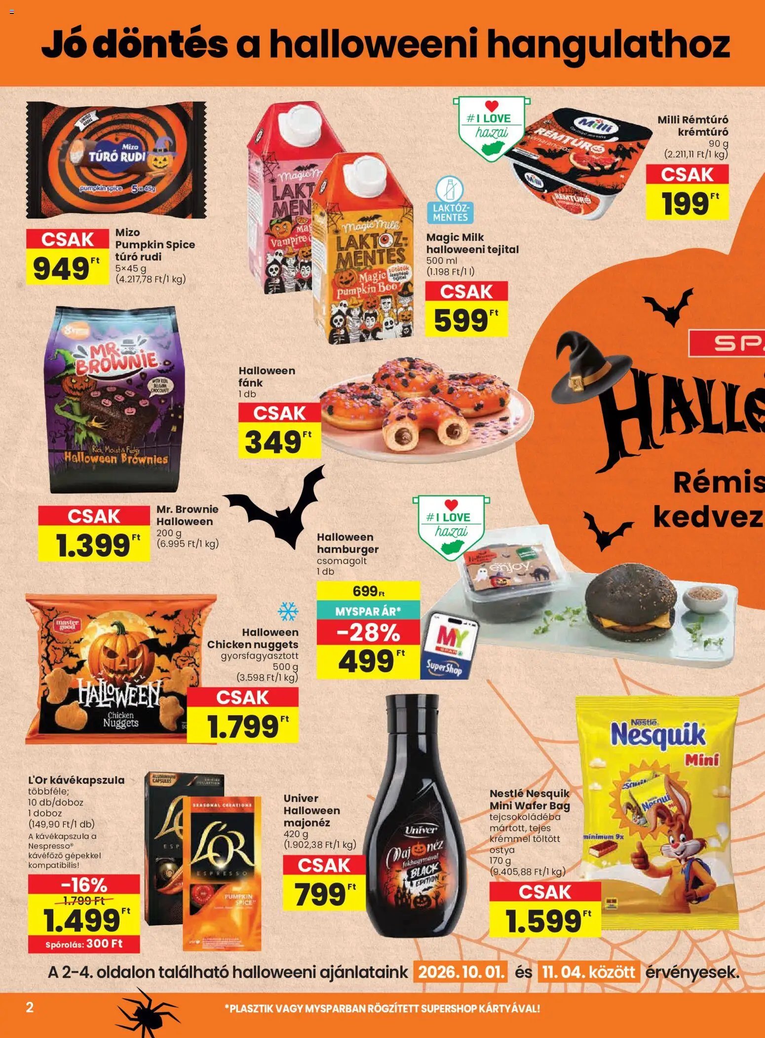 Spar újság 2026.10.01. Spar akciós újság