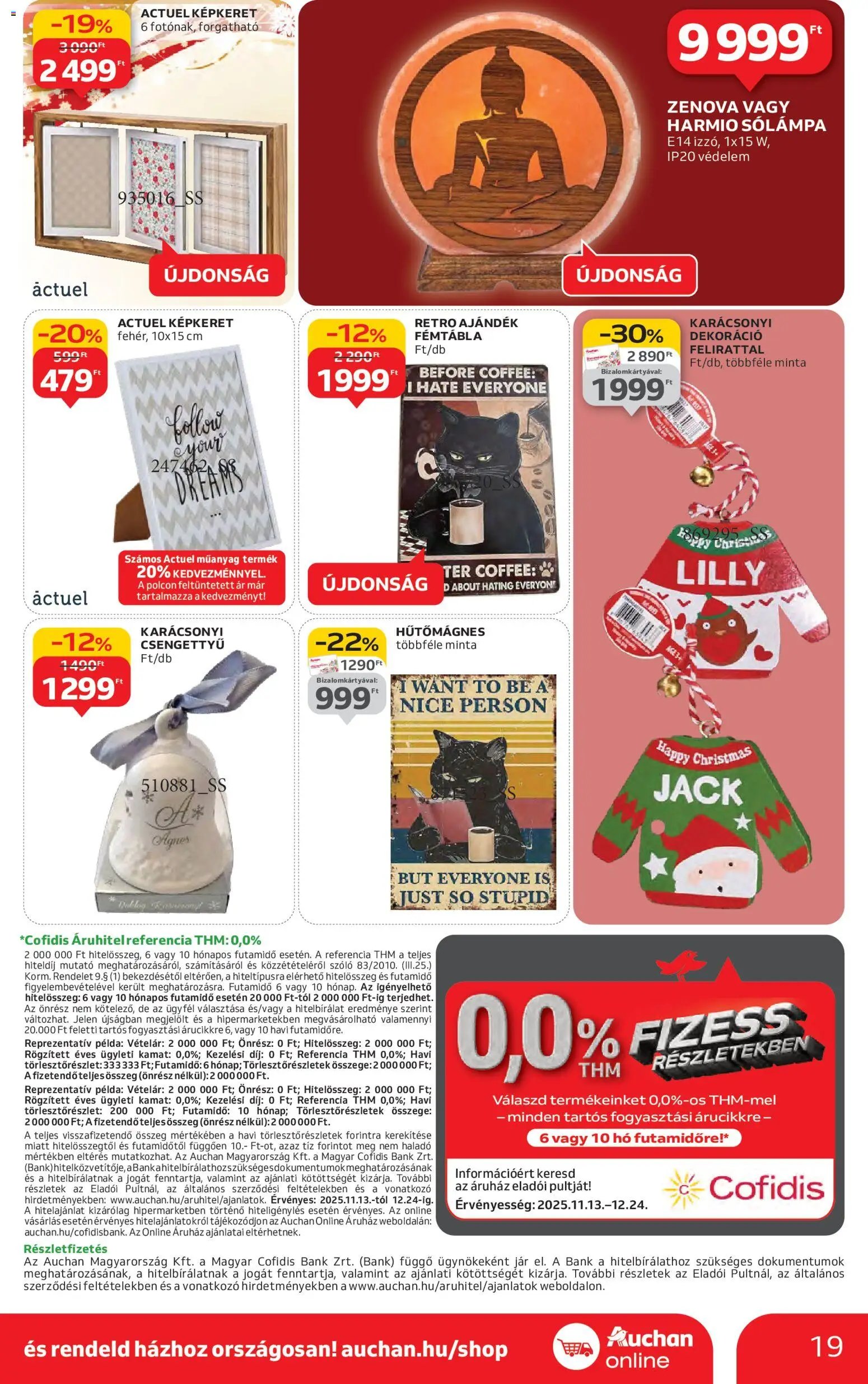 Auchan újság 2025.11.13. Karácsonyi ajándék ajánlataink (2025-11-13 - 2025-12-24)