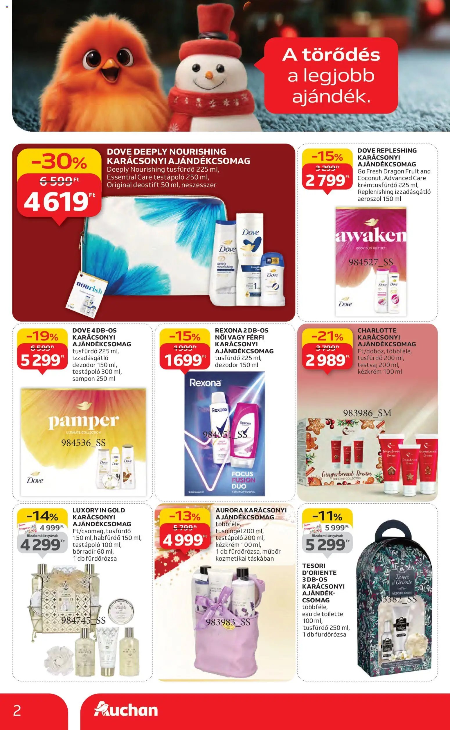 Auchan újság 2025.11.13. Karácsonyi ajándék ajánlataink (2025-11-13 - 2025-12-24)