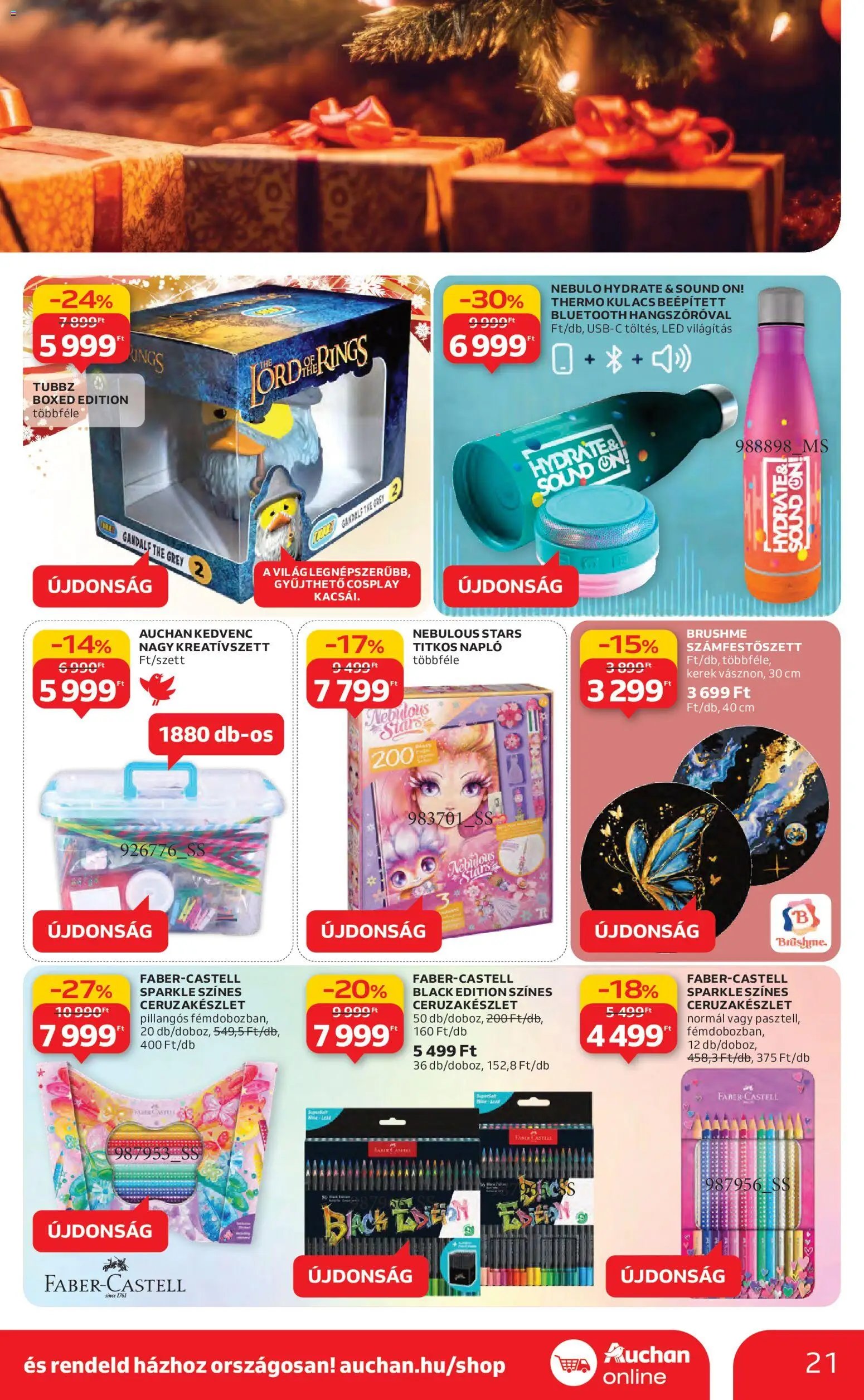 Auchan újság 2025.11.13. Karácsonyi ajándék ajánlataink (2025-11-13 - 2025-12-24)