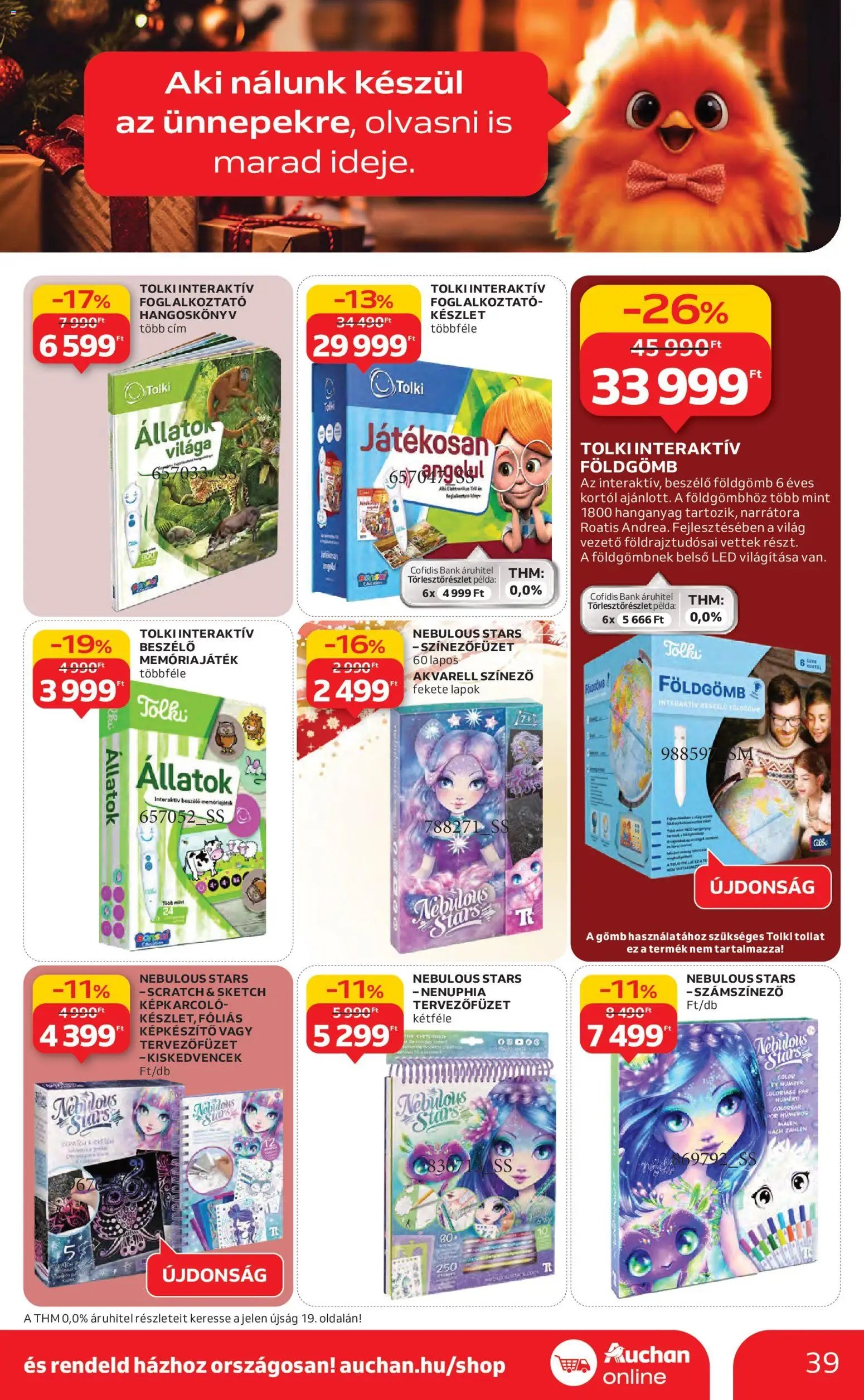 Auchan újság 2025.11.13. Karácsonyi ajándék ajánlataink (2025-11-13 - 2025-12-24)