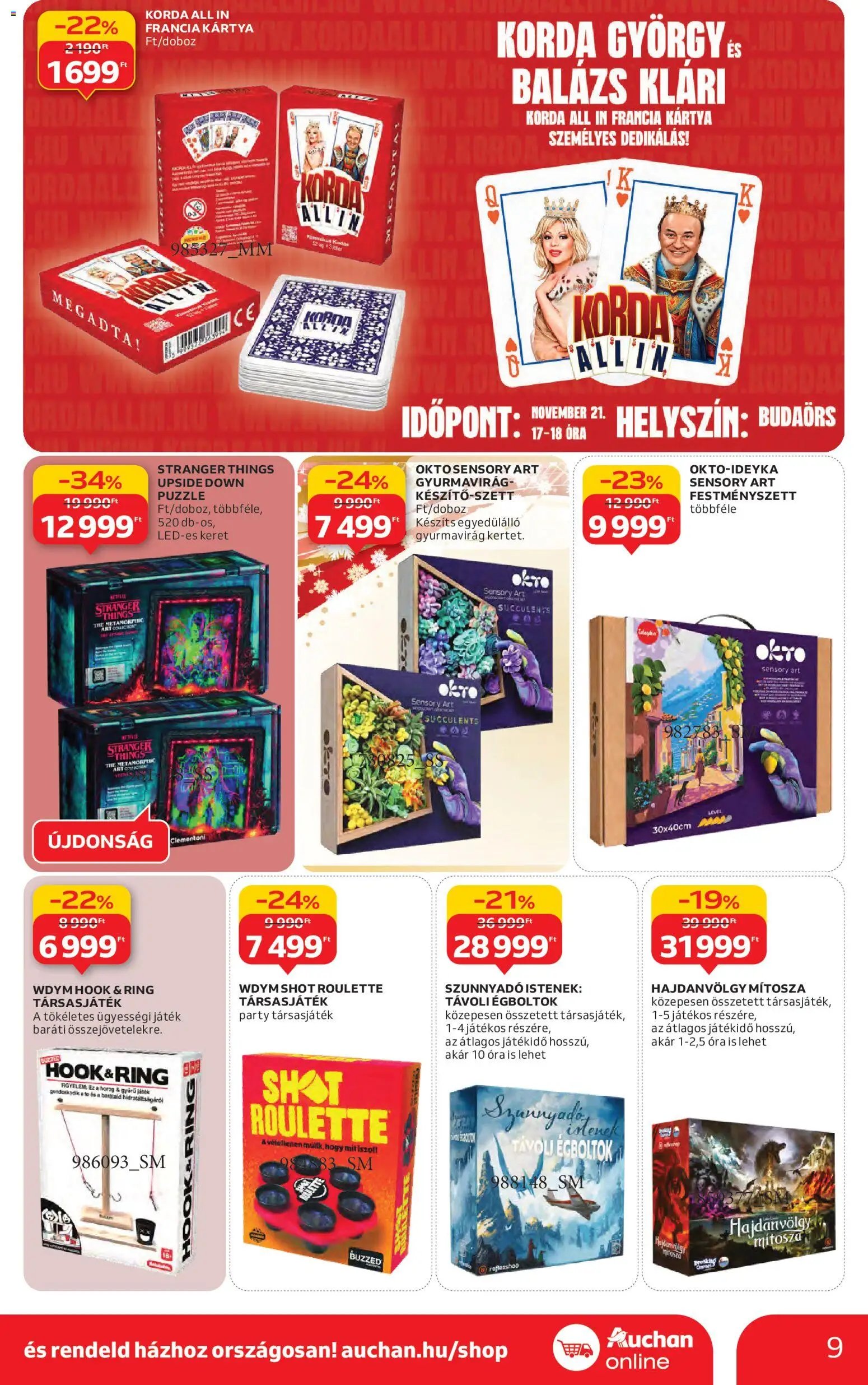 Auchan újság 2025.11.13. Karácsonyi ajándék ajánlataink (2025-11-13 - 2025-12-24)