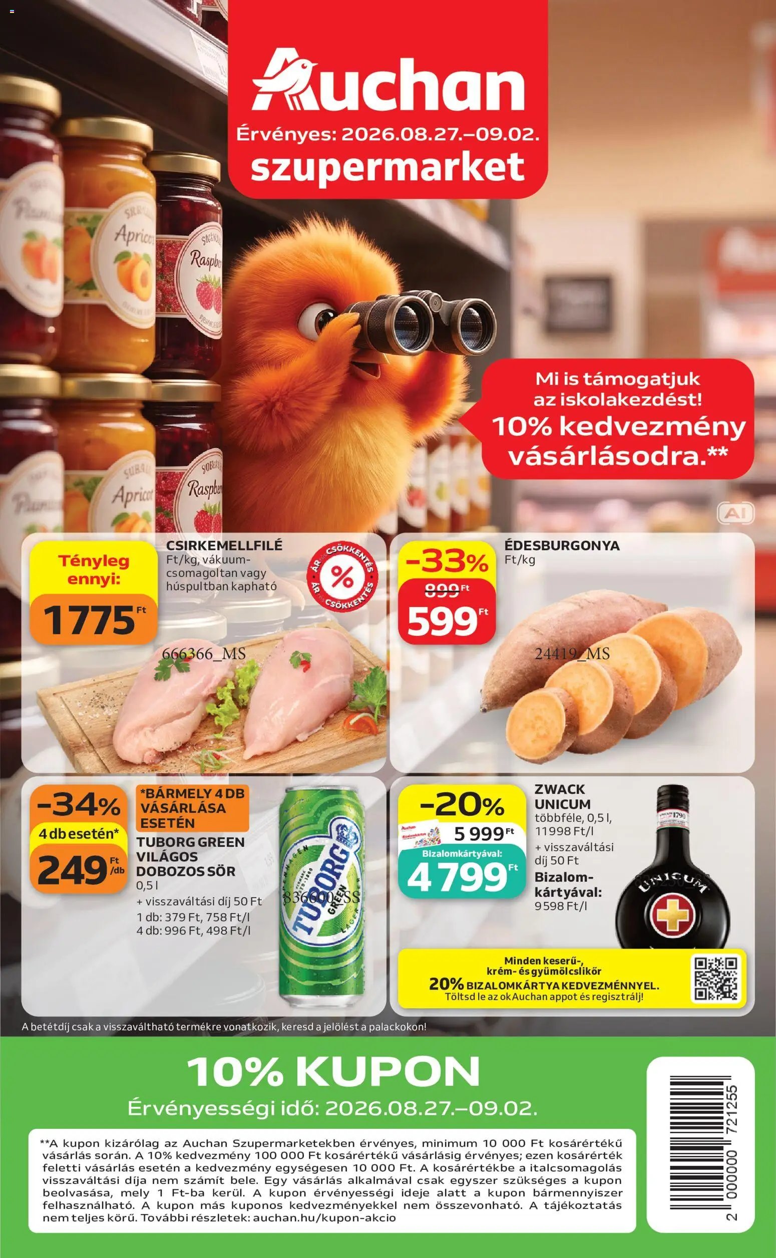 Auchan újság 2026.08.27. Auchan Szupermarket akciós újság