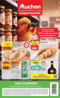 Auchan újság 2026.08.27. Auchan Szupermarket akciós újság