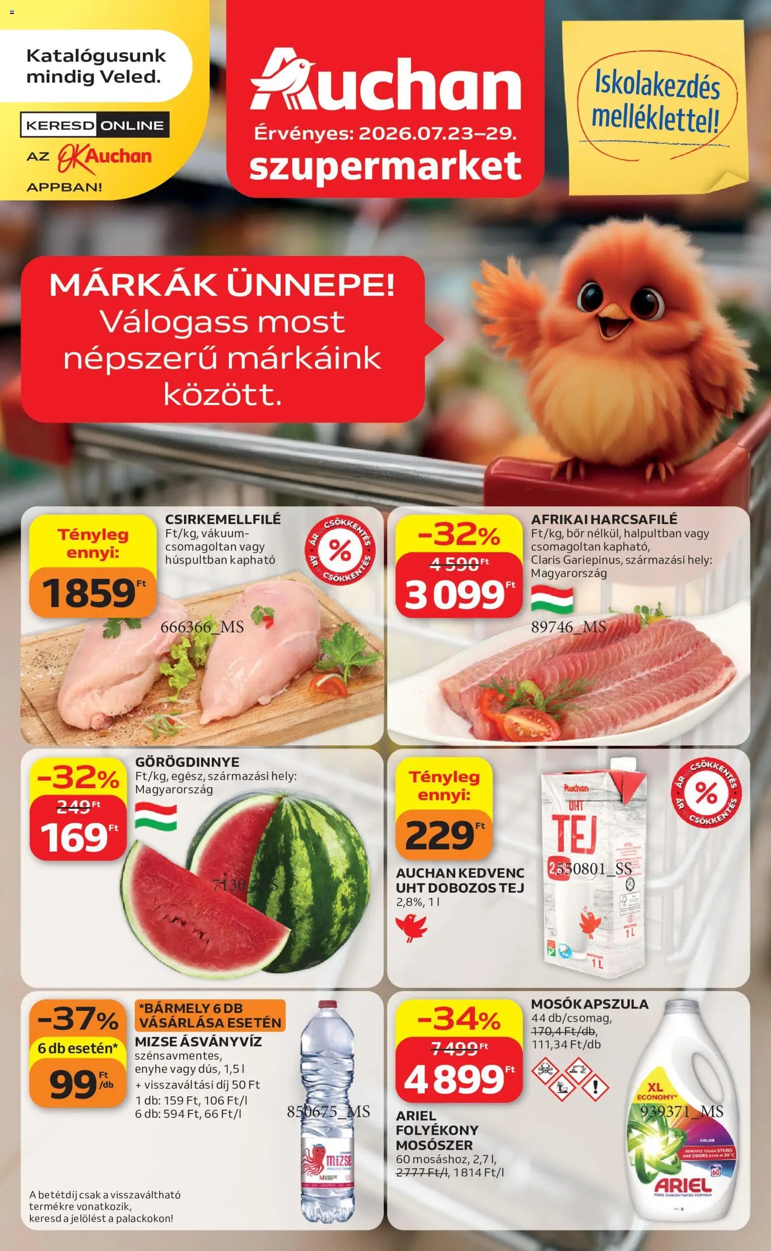 Auchan újság 2026.07.23. Auchan Szupermarket akciós újság