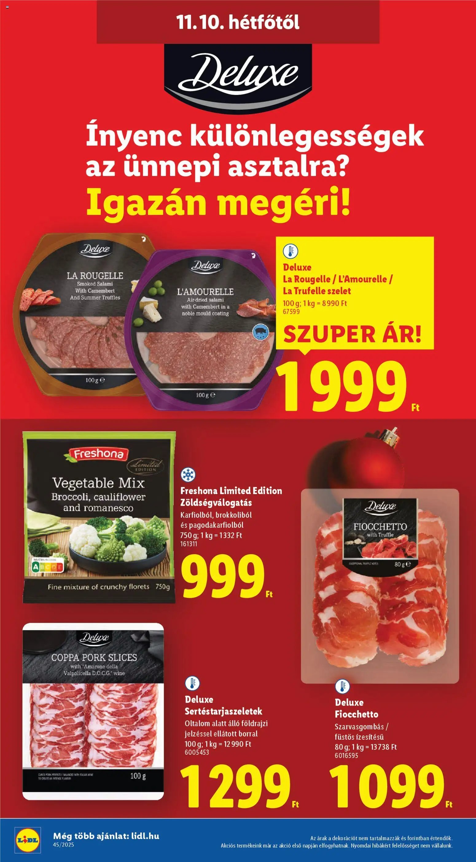 Lidl újság 2025.11.06. Deluxe katalógus (2025-11-06 - 2025-12-28)