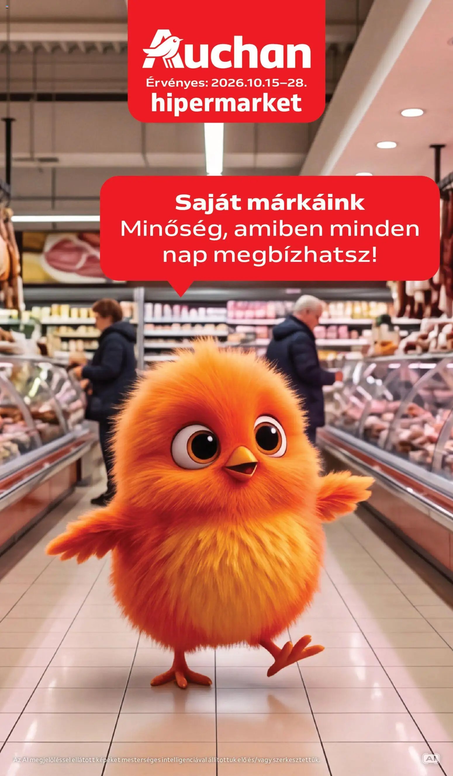 Auchan Saját Márkás ajánlatok 2026.10.15. - lapozható formában szórólap ✳️