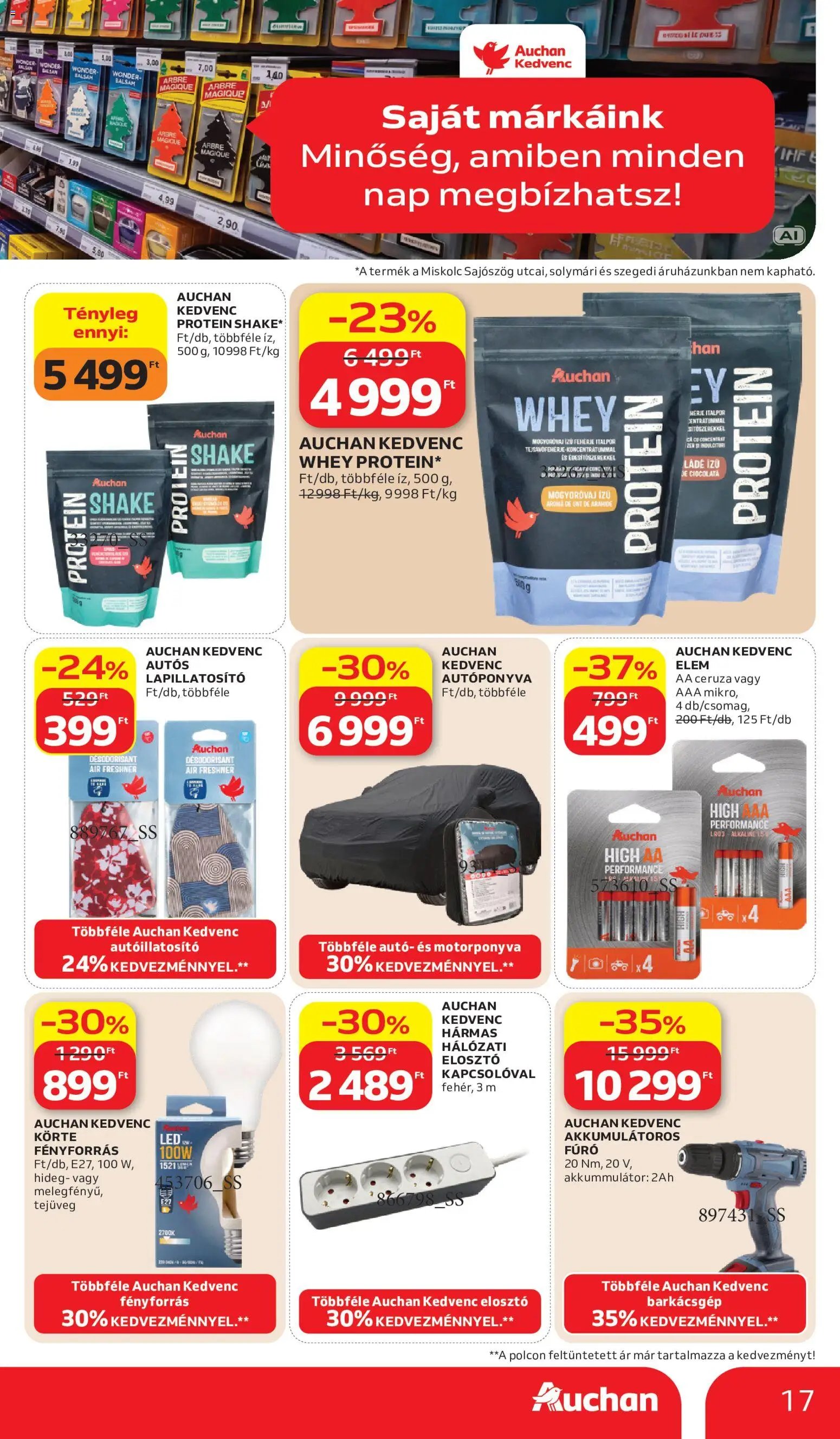 Auchan Saját Márkás ajánlatok 2026.10.15. - lapozható formában szórólap ✳️