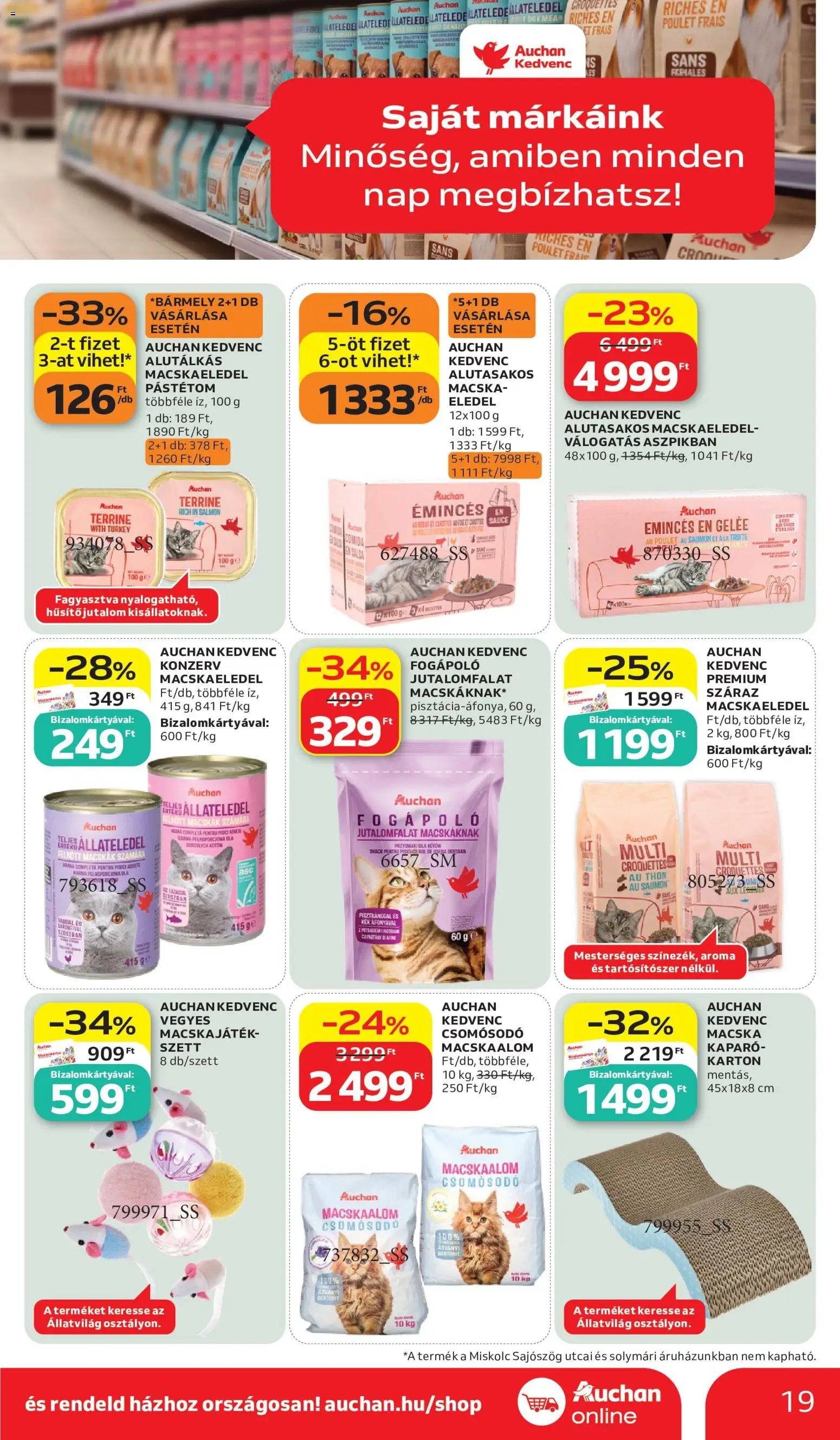 Auchan Saját Márkás ajánlatok 2026.10.15. - lapozható formában szórólap ✳️