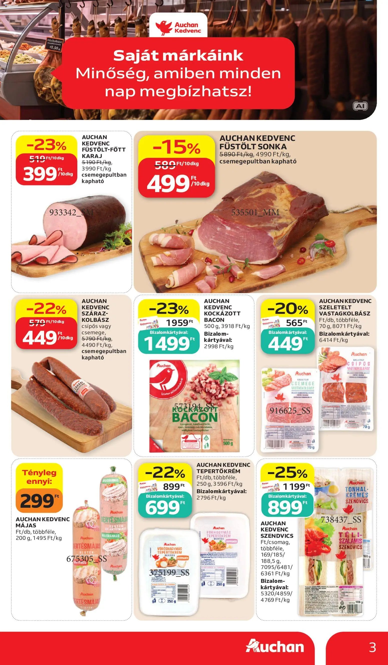 Auchan Saját Márkás ajánlatok 2026.10.15. - lapozható formában szórólap ✳️