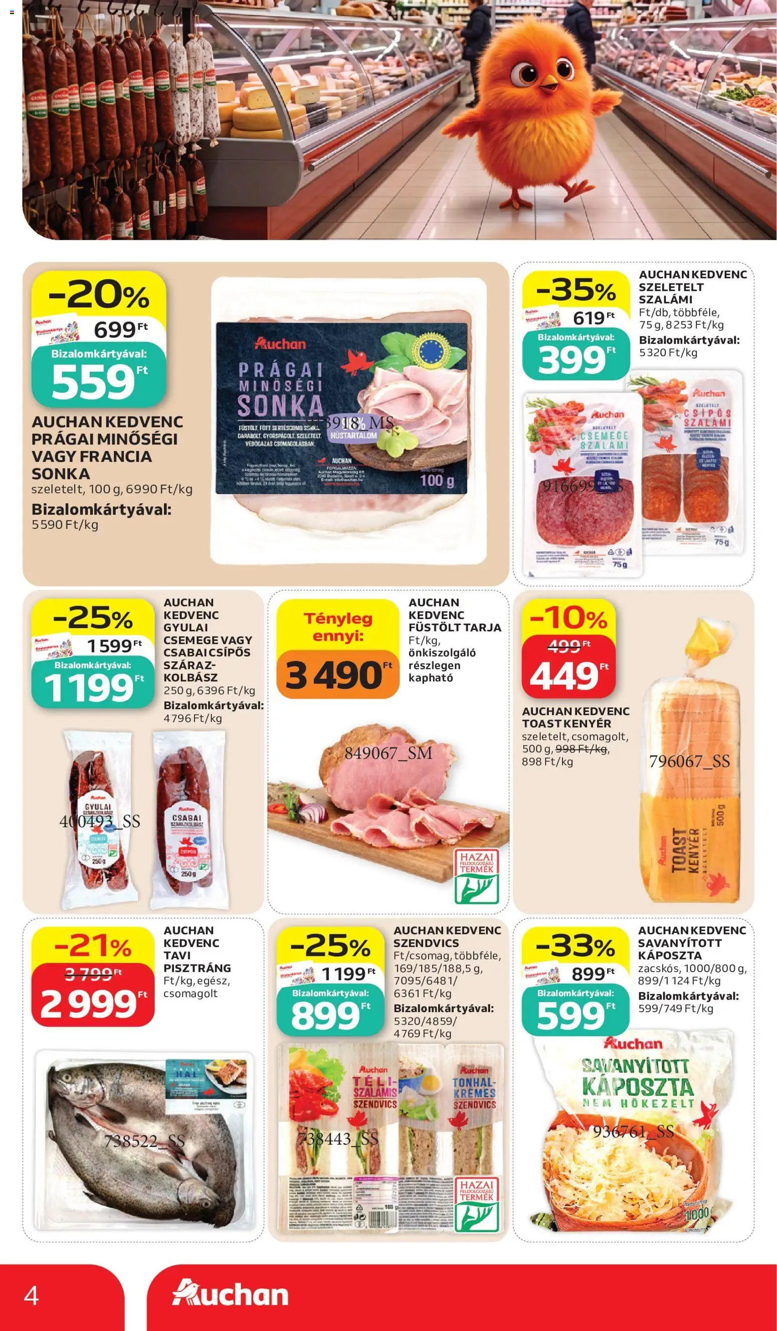 Auchan Saját Márkás ajánlatok 2026.10.15. - lapozható formában szórólap ✳️