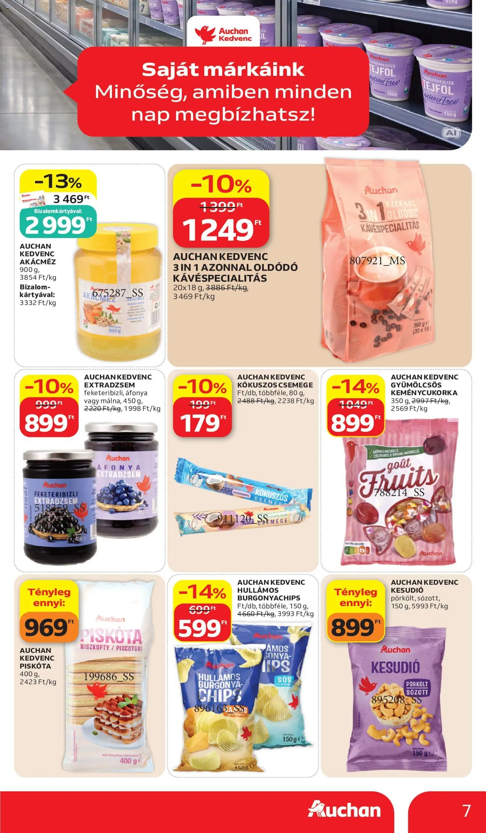 Auchan Saját Márkás ajánlatok 2026.10.15. - lapozható formában szórólap ✳️