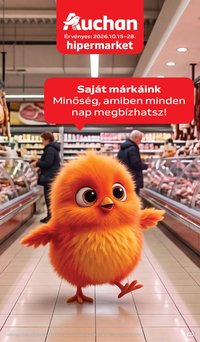 Auchan Saját Márkás ajánlatok 2026.10.15. - lapozható formában szórólap ✳️
