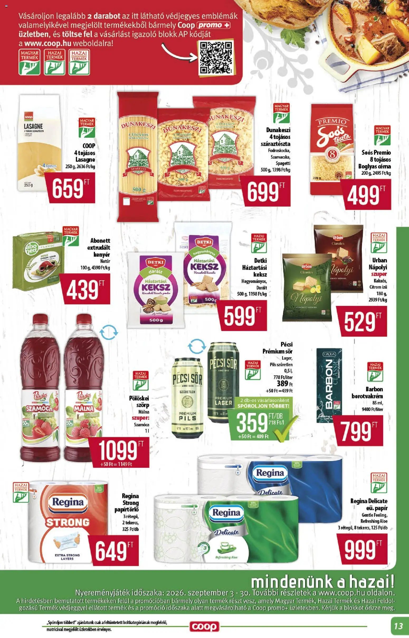 COOP újság 2026.09.17. COOP - Abc & szuper / Alföld Pro-Coop Zrt.
