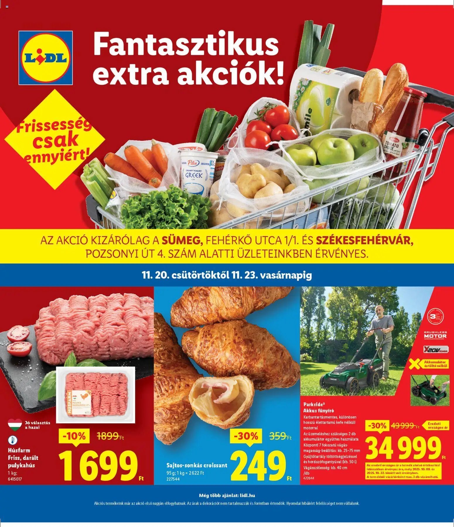 Lidl újság 2025.11.20. Sümeg (2025-11-20 - 2025-11-23)