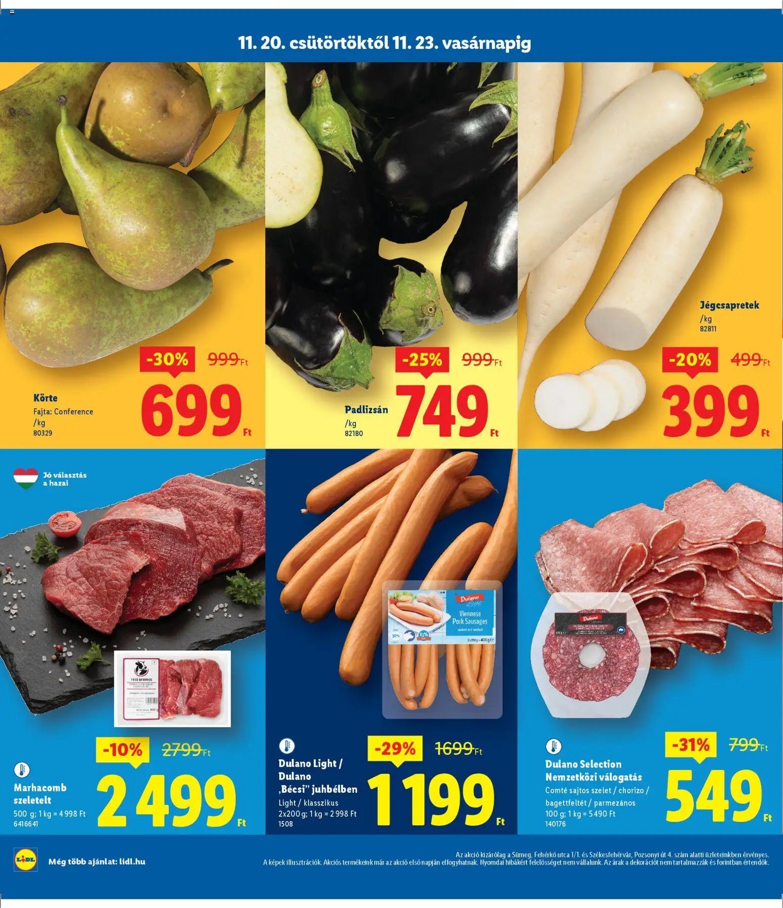 Lidl újság 2025.11.20. Sümeg (2025-11-20 - 2025-11-23)