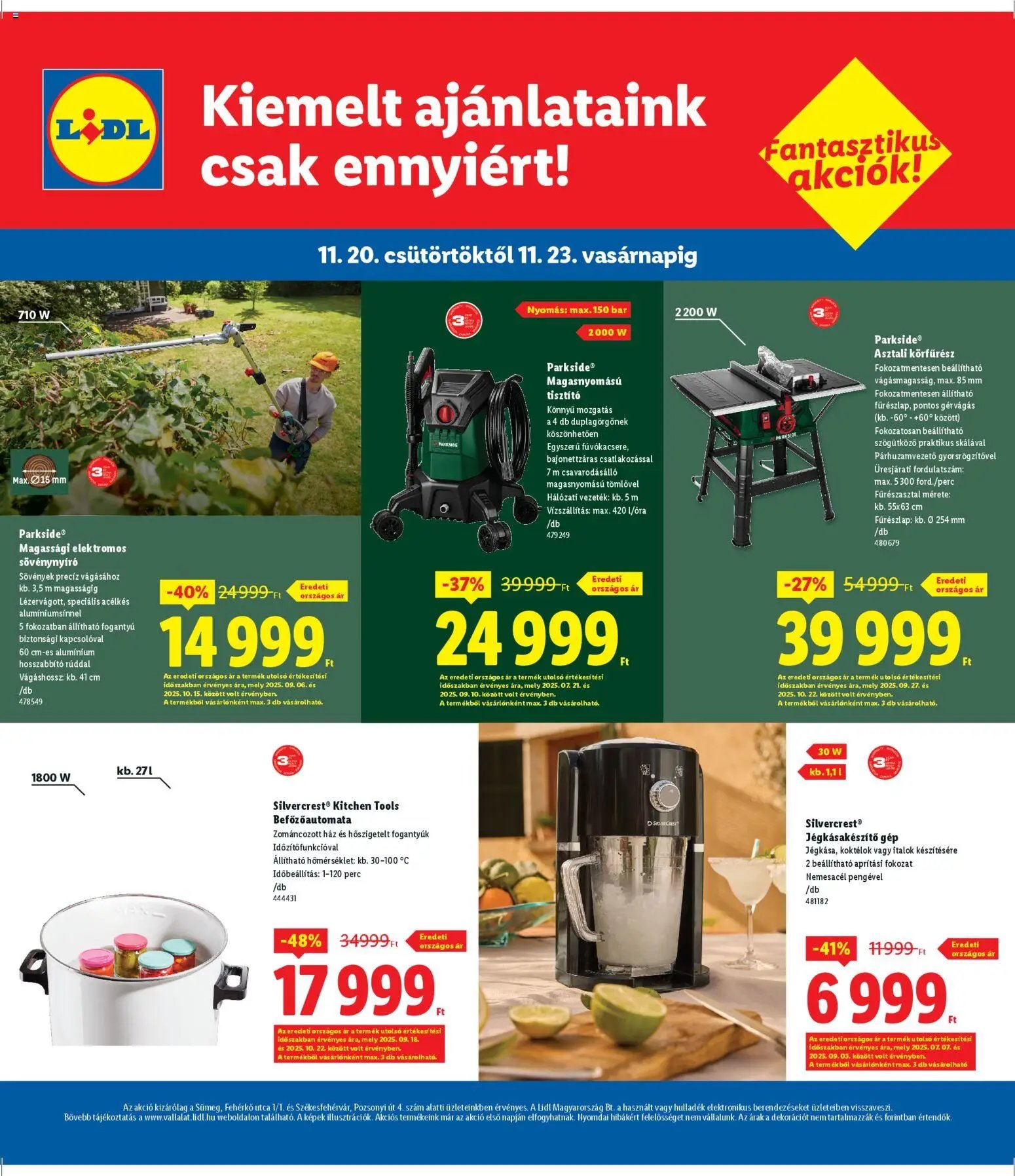 Lidl újság 2025.11.20. Sümeg (2025-11-20 - 2025-11-23)