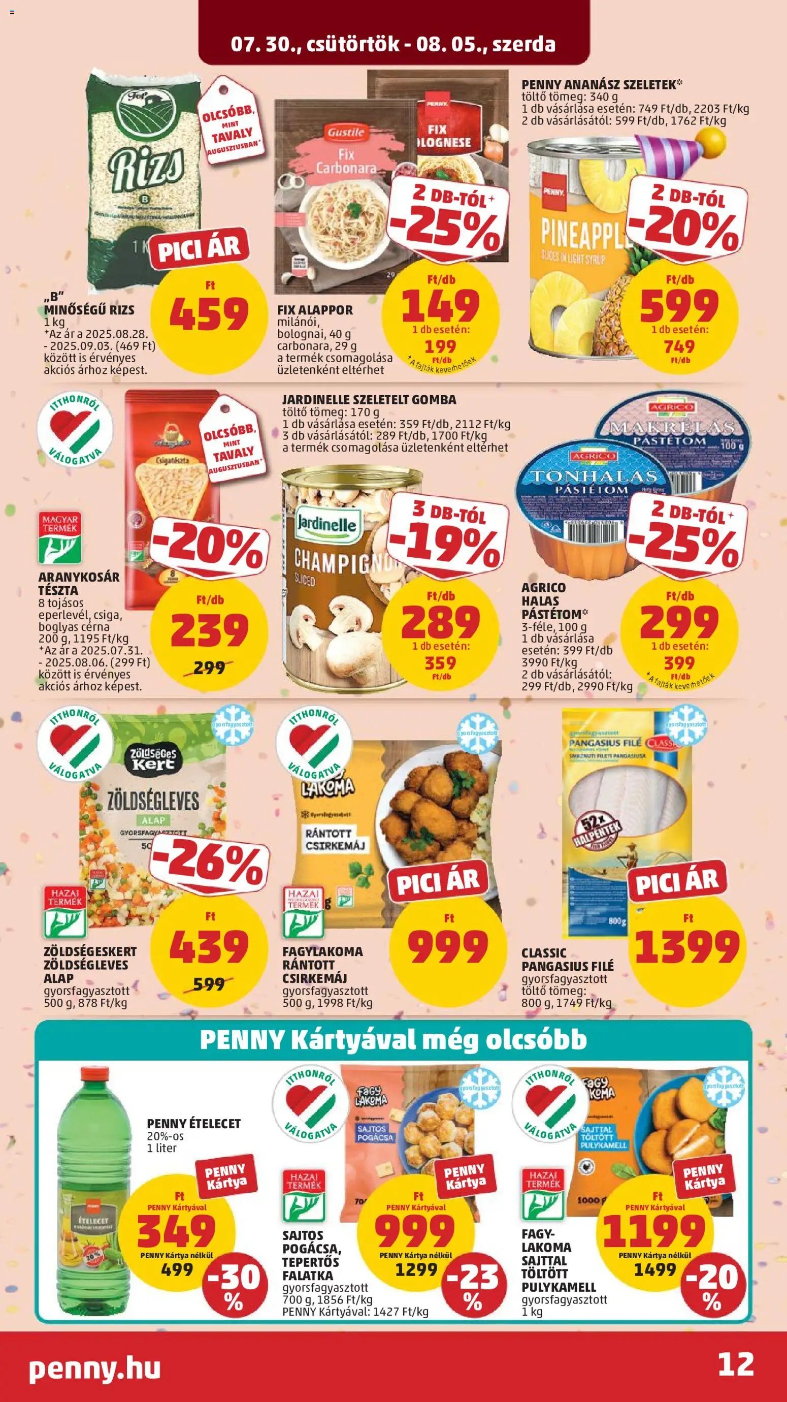 PENNY újság 2026.07.30. PENNY akciós újság