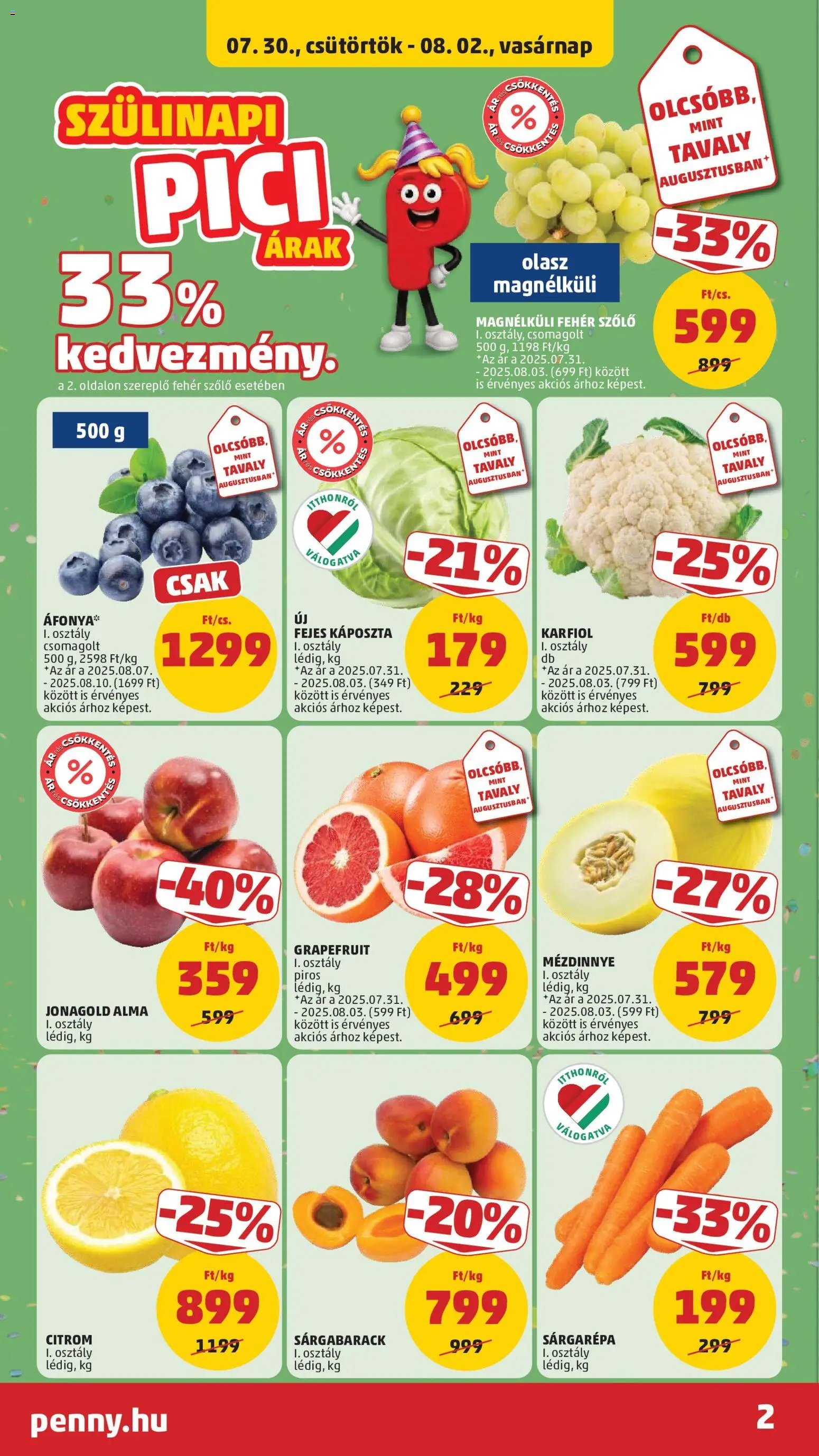 PENNY újság 2026.07.30. PENNY akciós újság