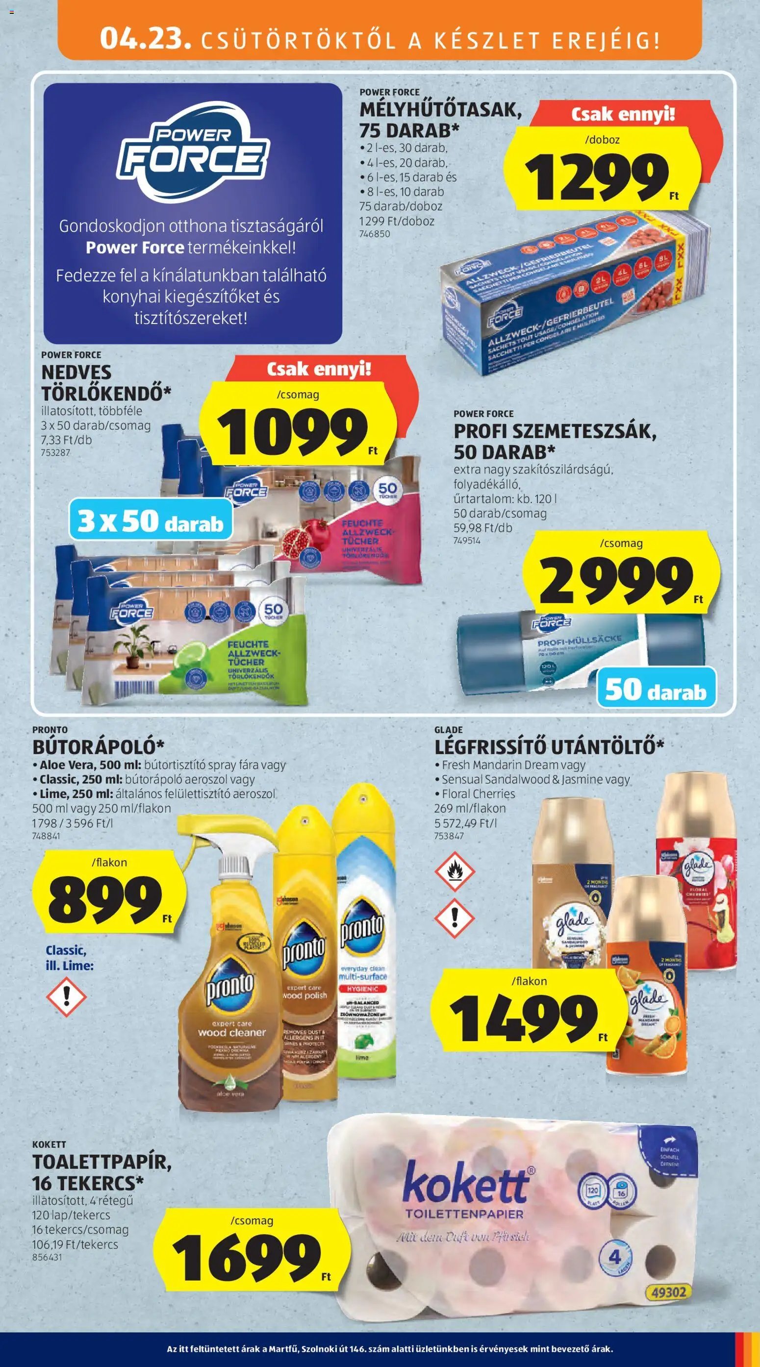 Aldi újság 2026.04.23. Aldi Középső sor termékei (2026-04-23 - 2026-04-29)
