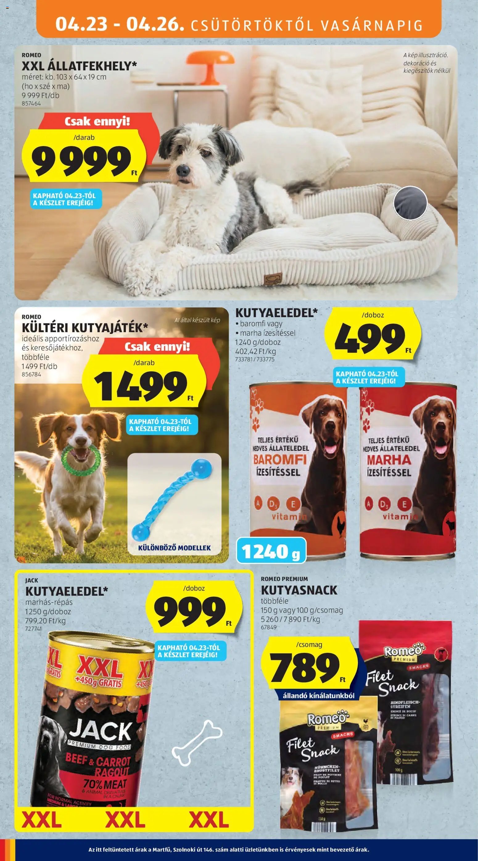 Aldi újság 2026.04.23. Aldi Középső sor termékei (2026-04-23 - 2026-04-29)