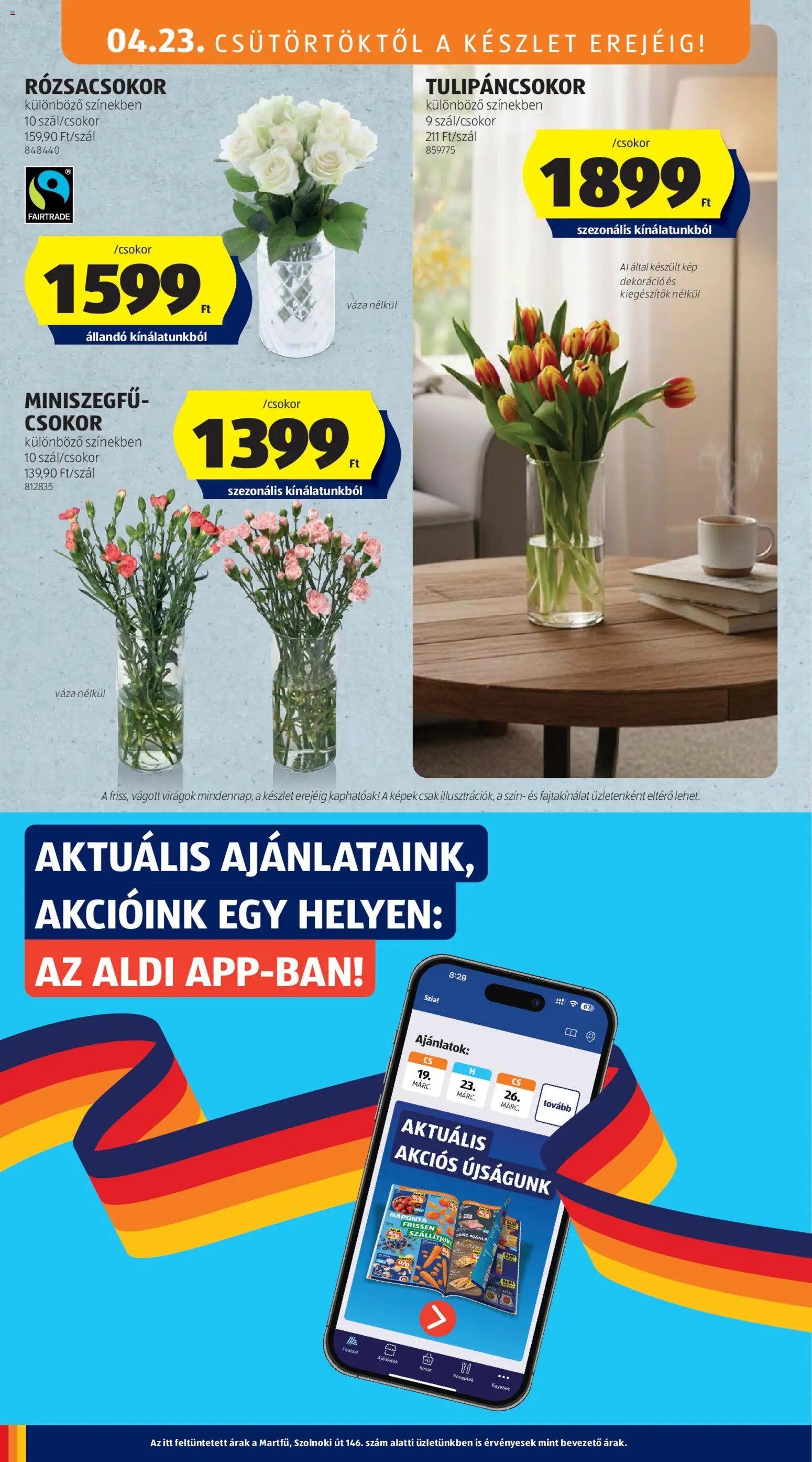 Aldi újság 2026.04.23. Aldi Középső sor termékei (2026-04-23 - 2026-04-29)