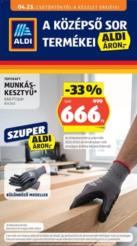 Aldi újság 2026.04.23. Aldi Középső sor termékei (2026-04-23 - 2026-04-29)