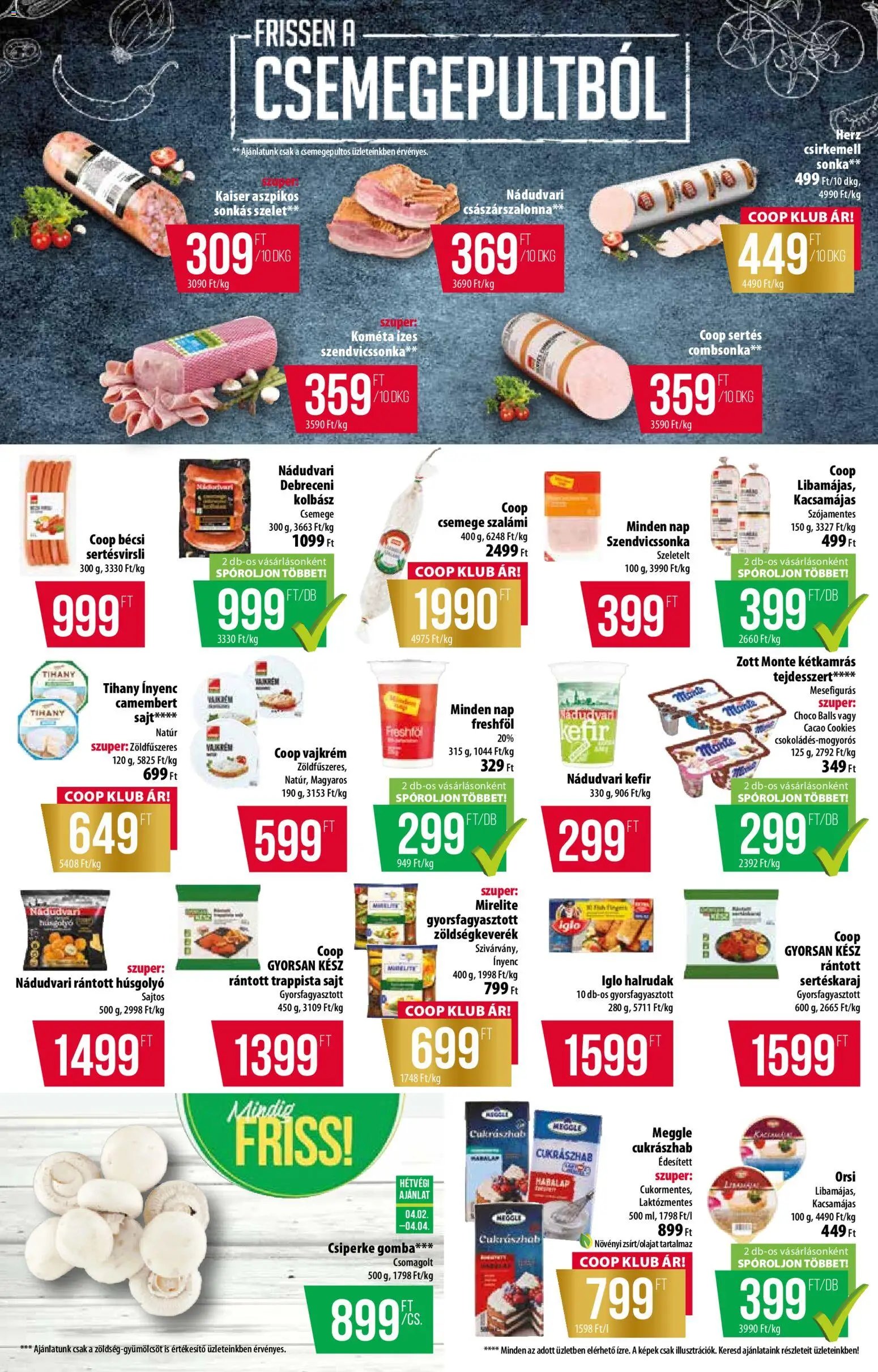 COOP újság 2026.04.02. COOP - Újság Észak Kelet Pro-Coop Zrt (2026-04-02 - 2026-04-08)