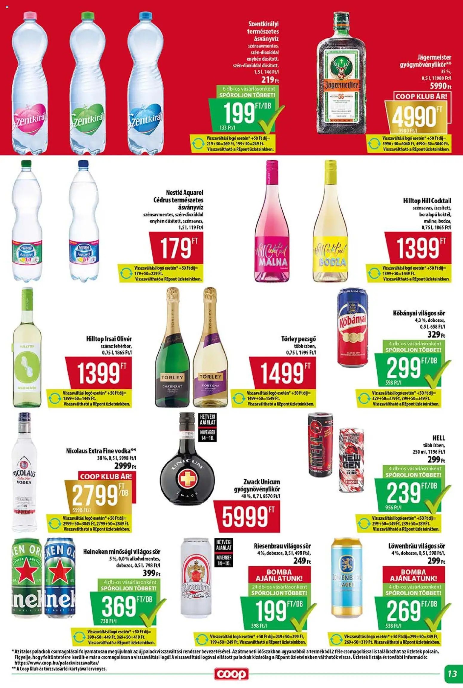 COOP újság 2025.11.13. Tisza - Szuper Plusz (2025-11-13 - 2025-11-19)