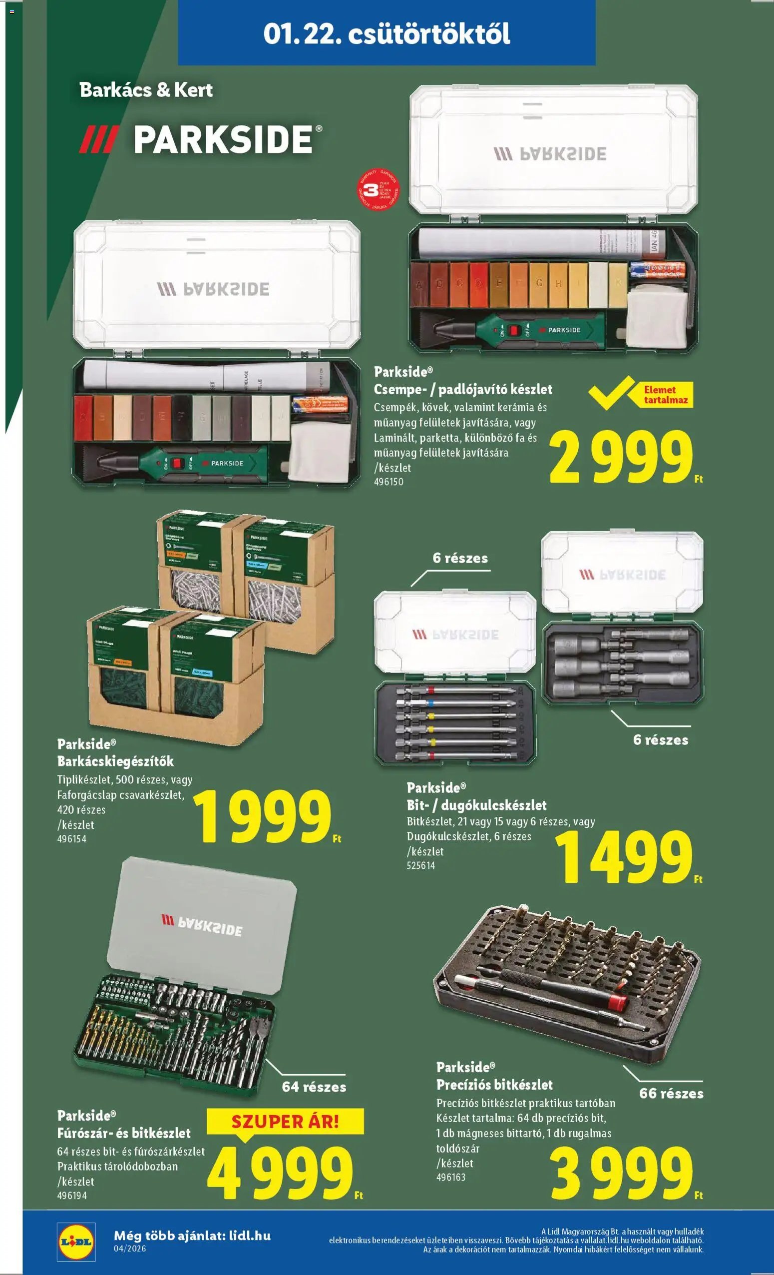 Lidl újság 2026.01.22. Akciós újság Lidl (2026-01-22 - 2026-01-28)